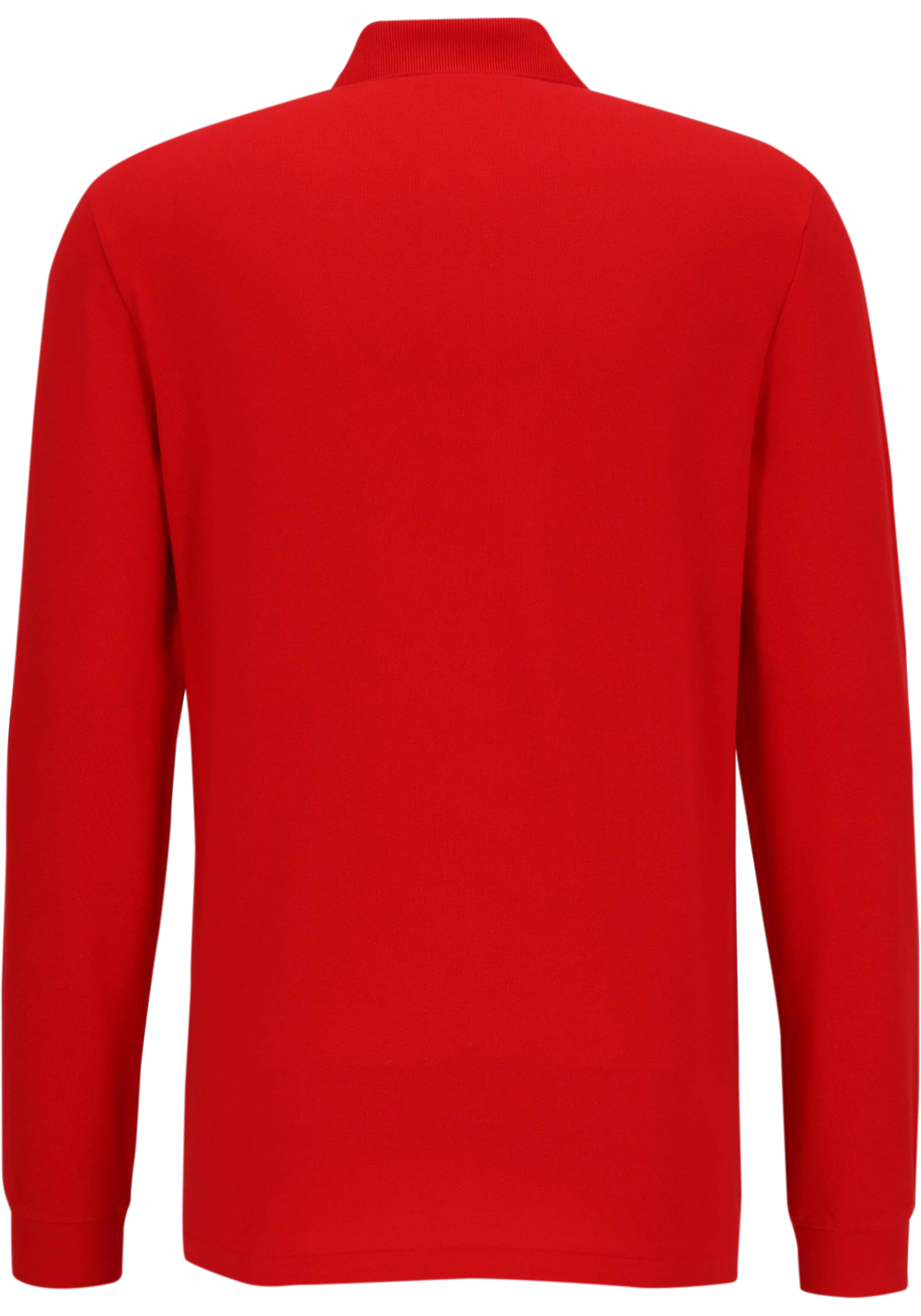 Lacoste Classic Fit polo lange mouw, rood