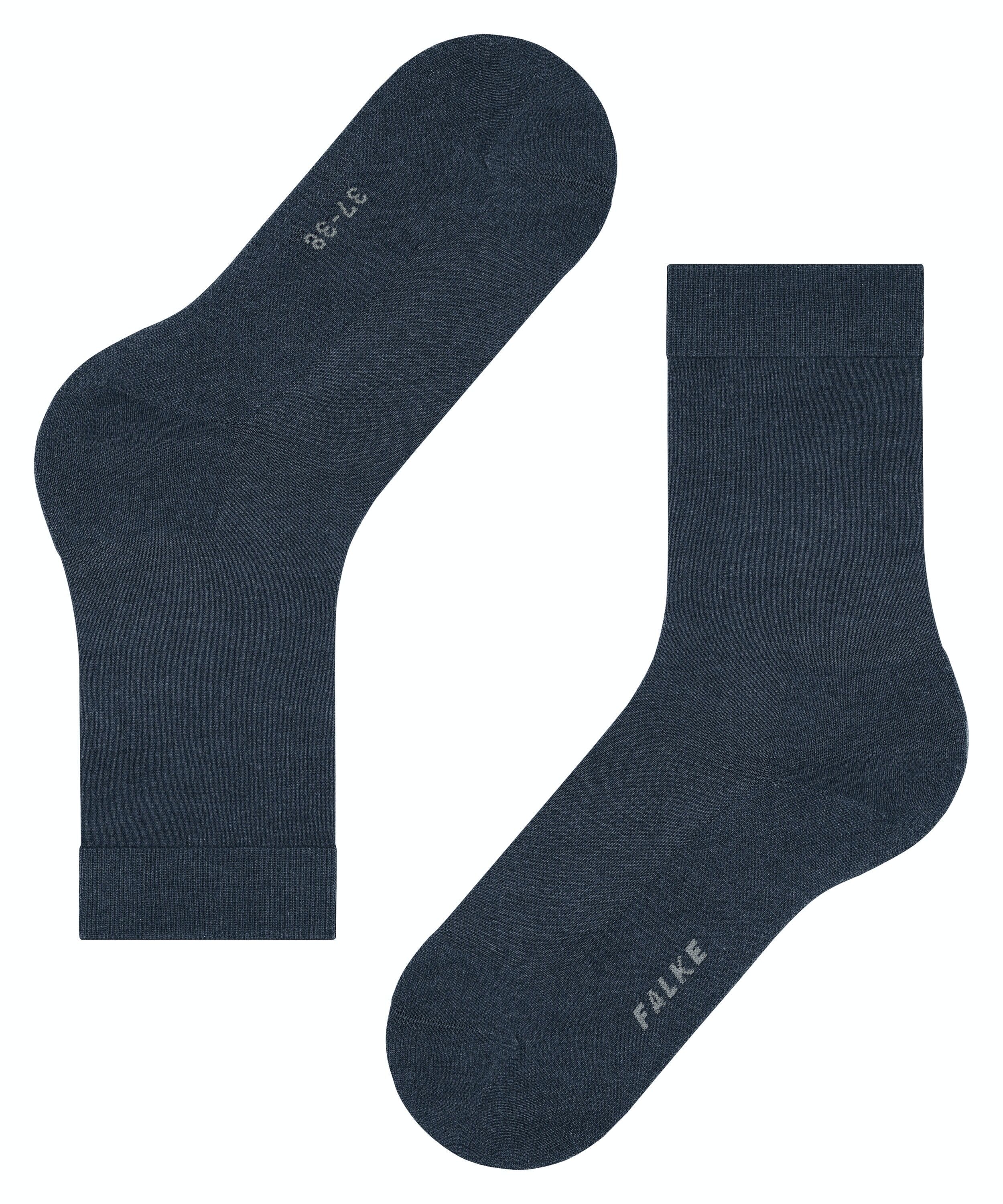 FALKE ClimaWool damessokken, donkerblauw (navy mel.)
