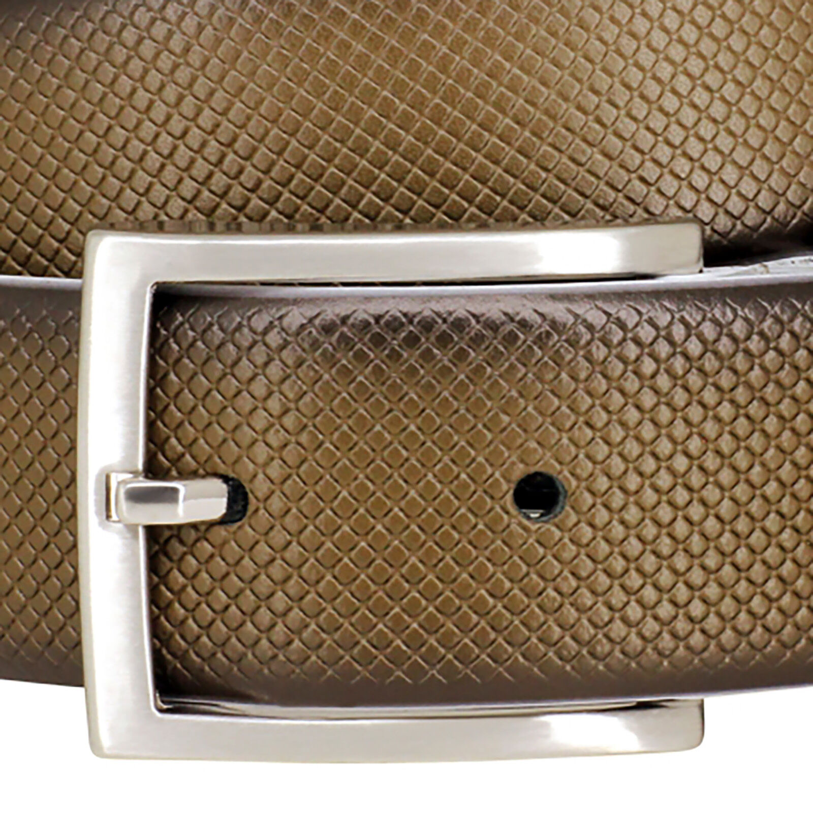 LINDENMANN leren heren riem, olijf