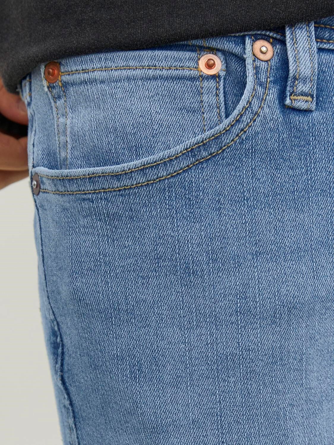 JACK & JONES Liam Original loose fit, heren jeans, denimblauw