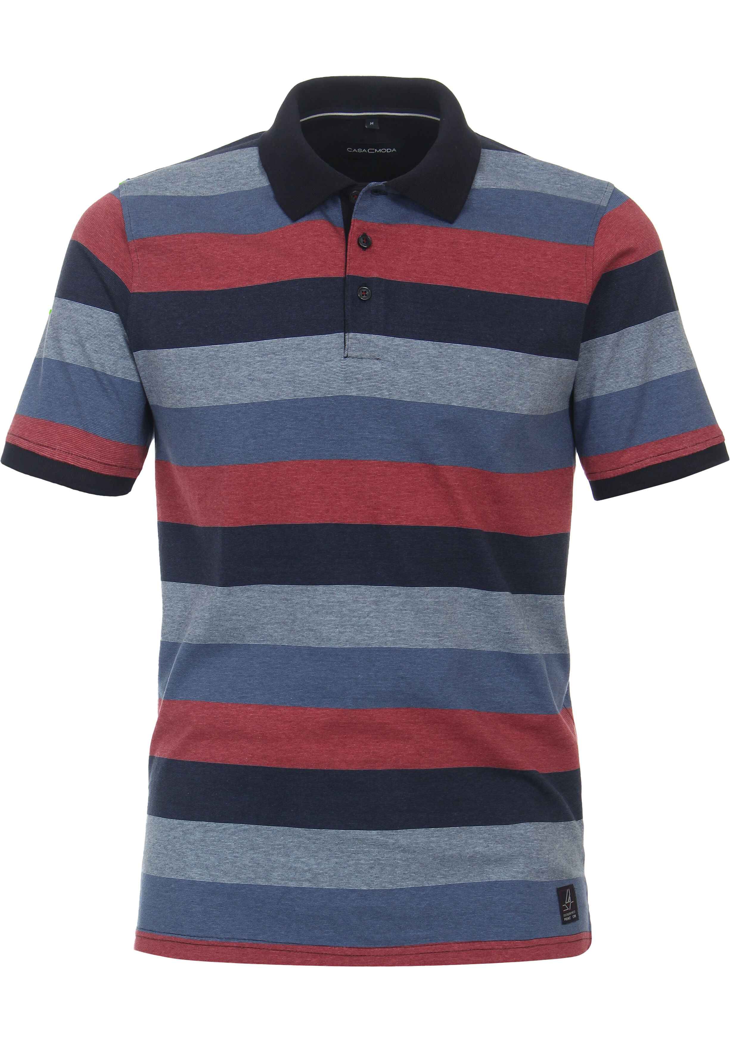 CASA MODA comfort fit heren polo, Rood