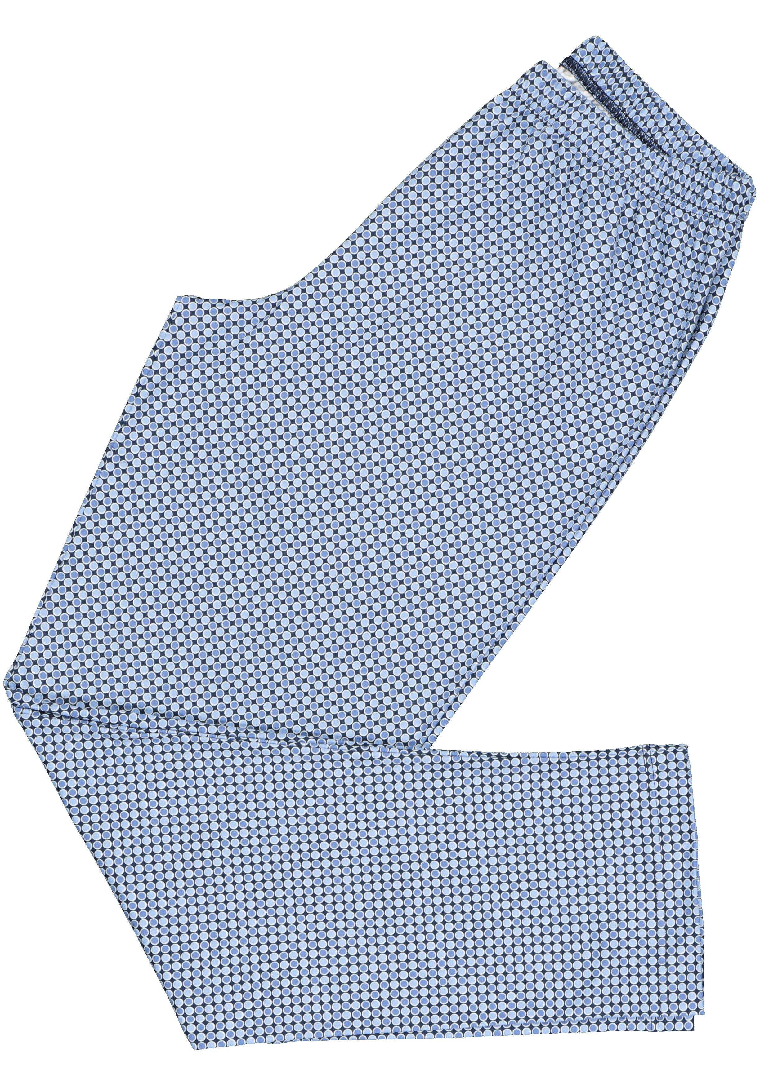 Mey heren pyjama Clyde, blauw dessin