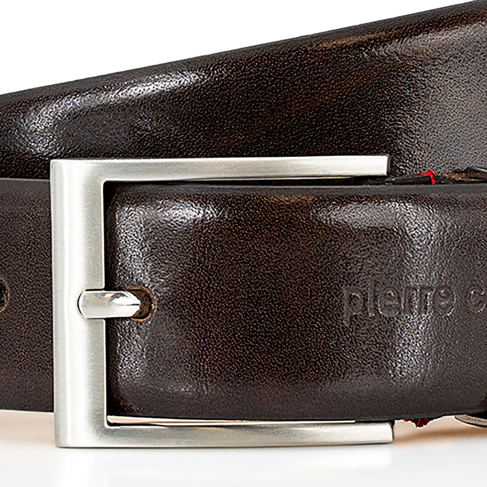 PIERRE CARDIN leren heren riem, bruin
