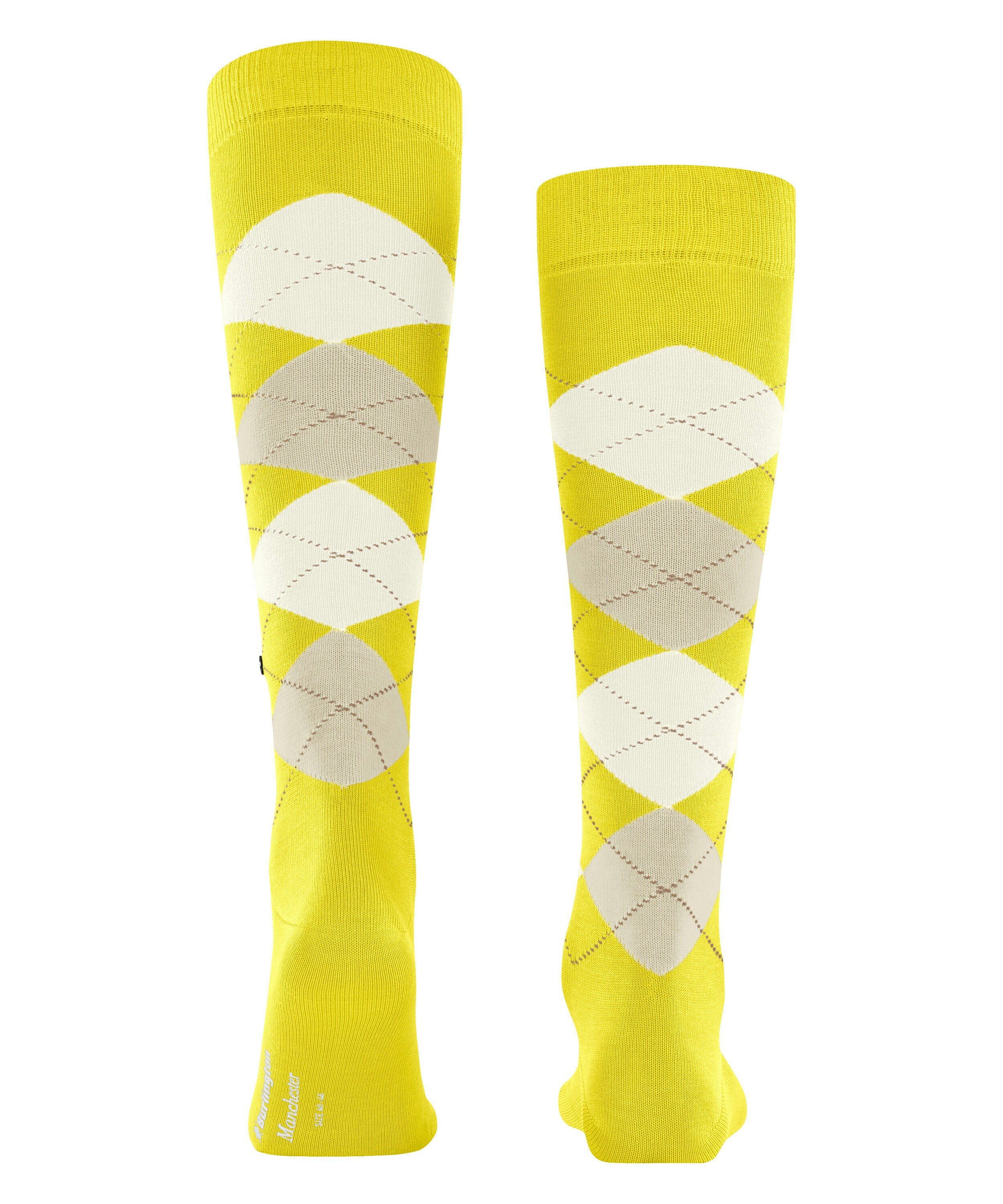 Burlington Manchester heren kniekousen, groen (yellow-green)