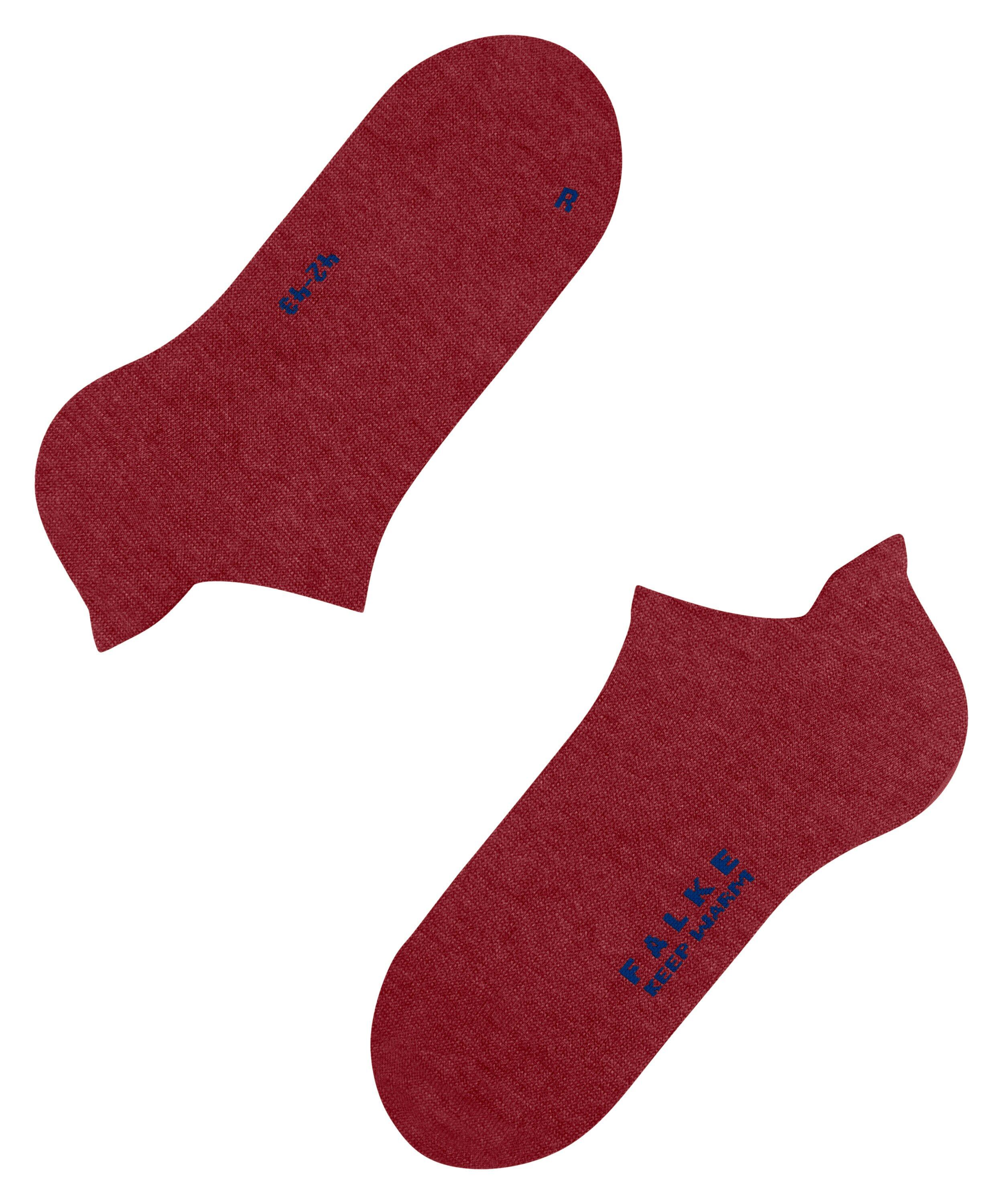 FALKE Keep Warm unisex sneakersokken, rood (ingle)