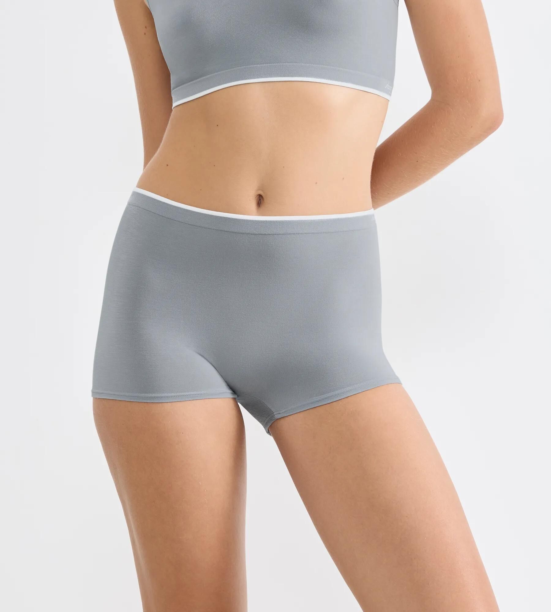 Sloggi Women GO Sense Short (2-pack), dames boxer, grijs