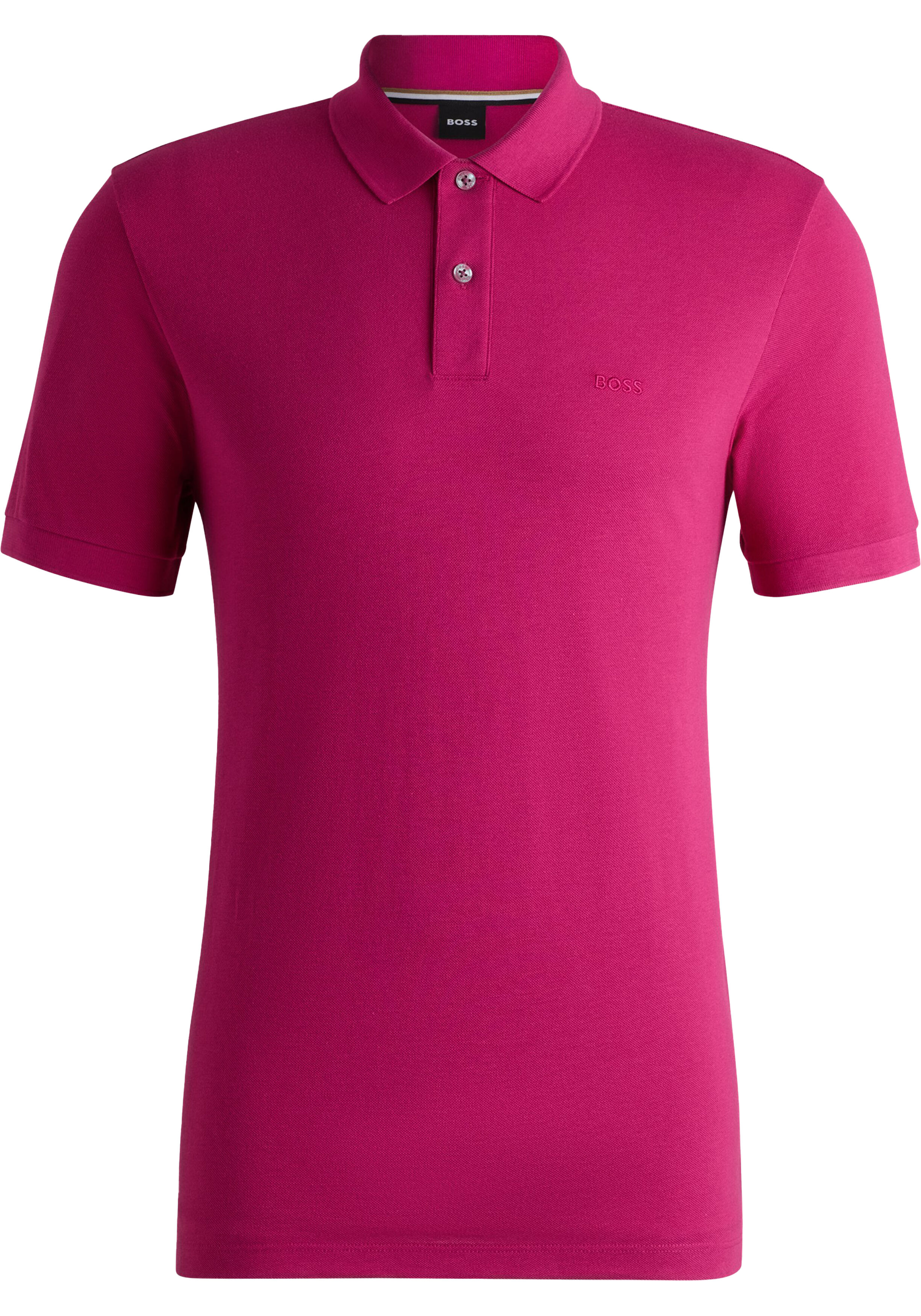 BOSS Pallas regular fit polo, pique, fel roze