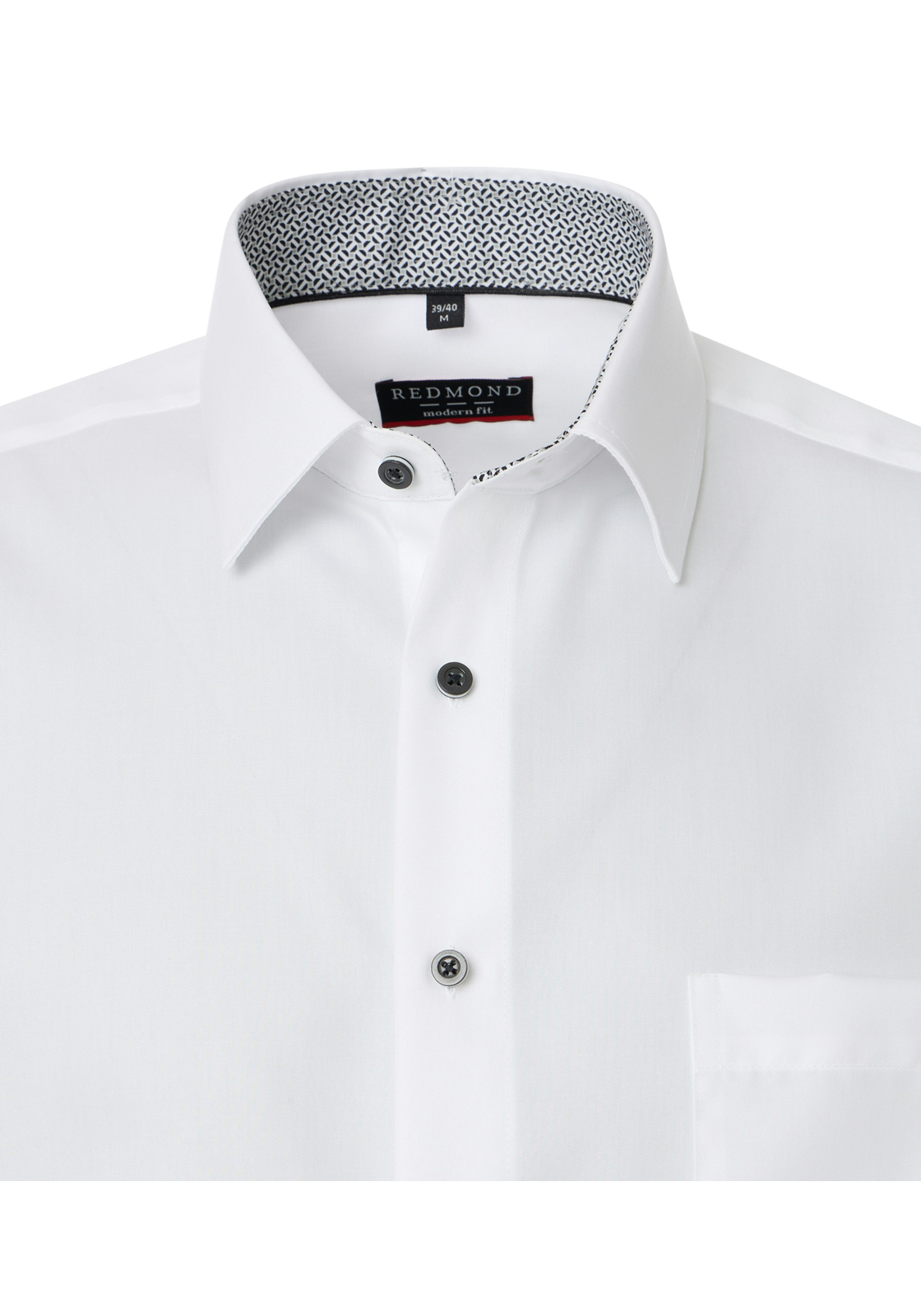 Redmond modern fit overhemd, twill, wit - 241720110-09 Redmond modern fit overhemd, twill, wit - 241720110-09