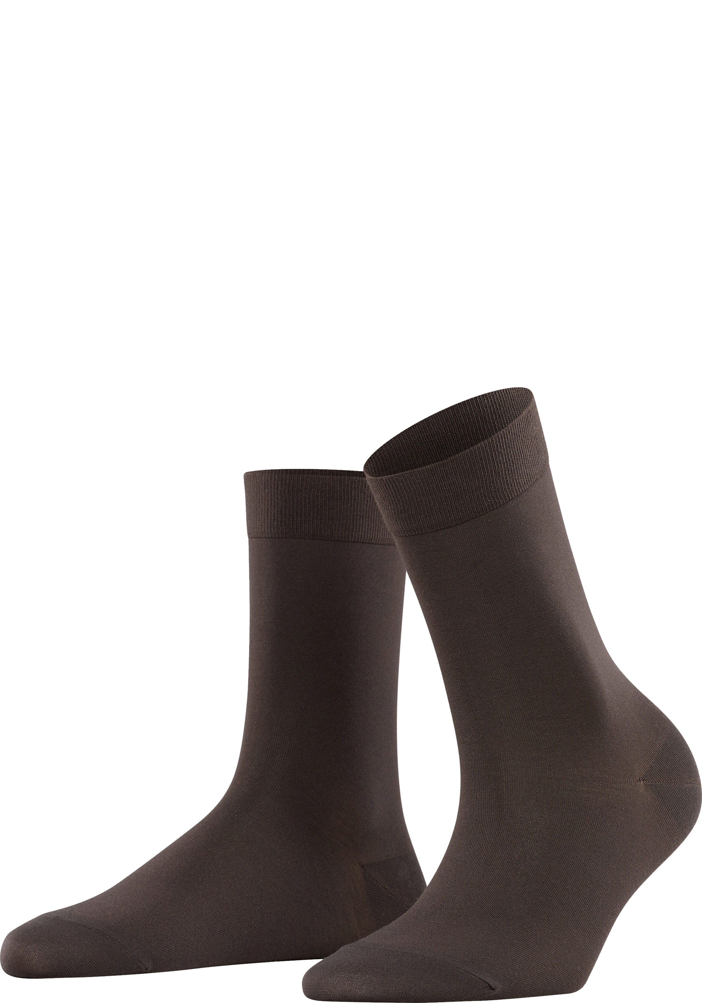 FALKE Cotton Touch damessokken, bruin (dark brown)