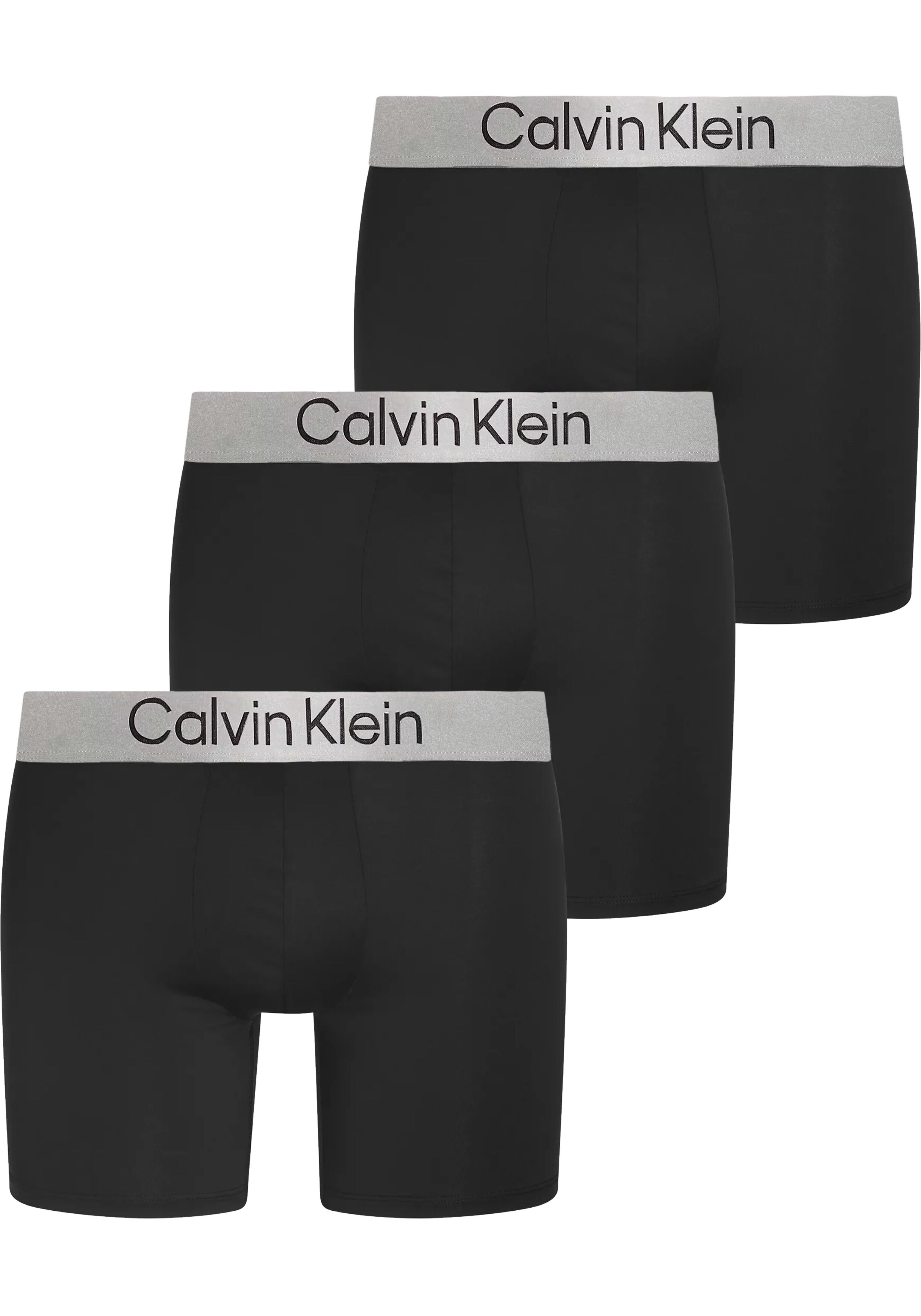 Calvin Klein Boxer briefs (3-pack), heren boxers extra lang, zwart