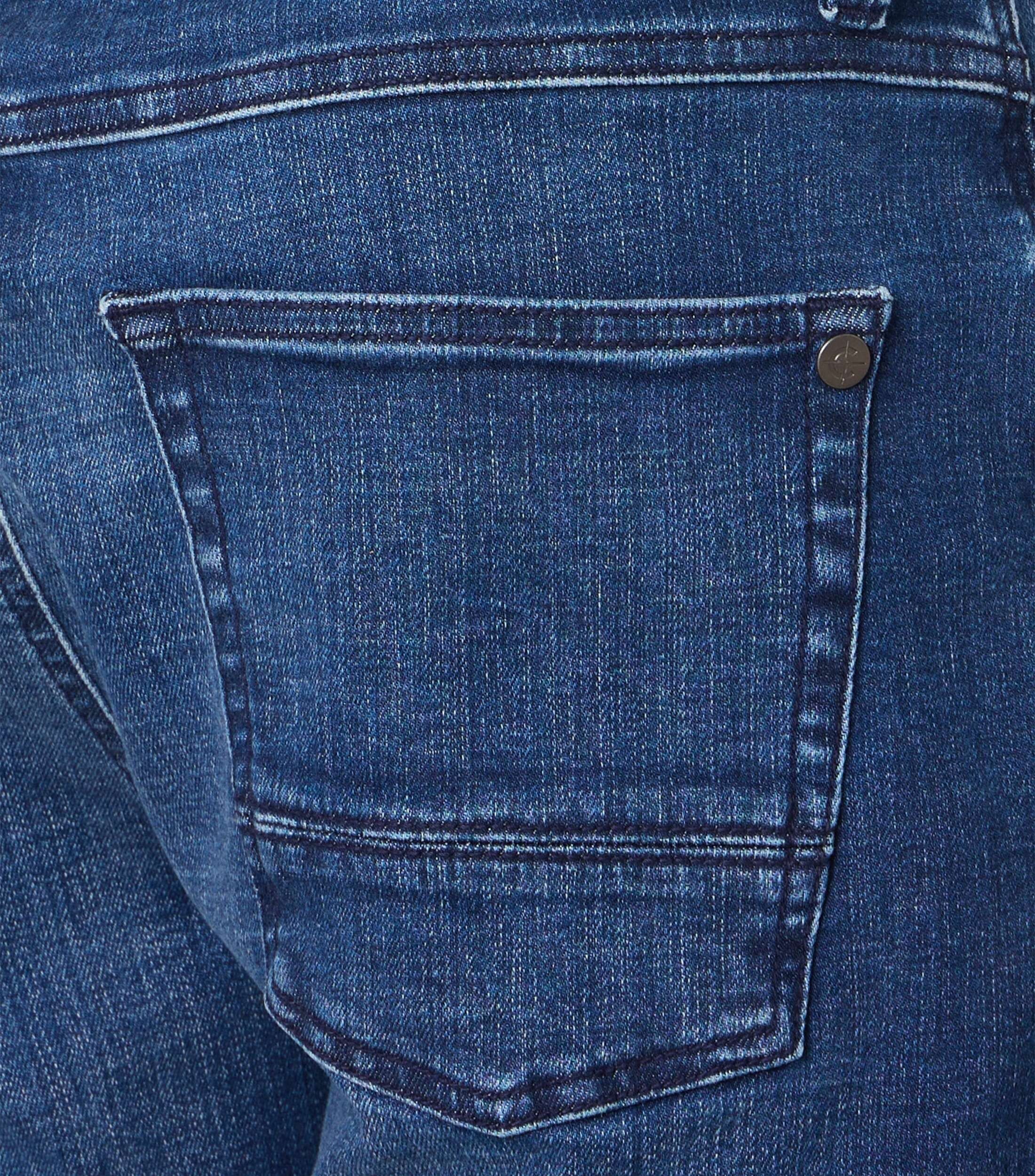CASA MODA jeans shorts STEVE, heren 5-pocket korte spijkerbroek, blauw