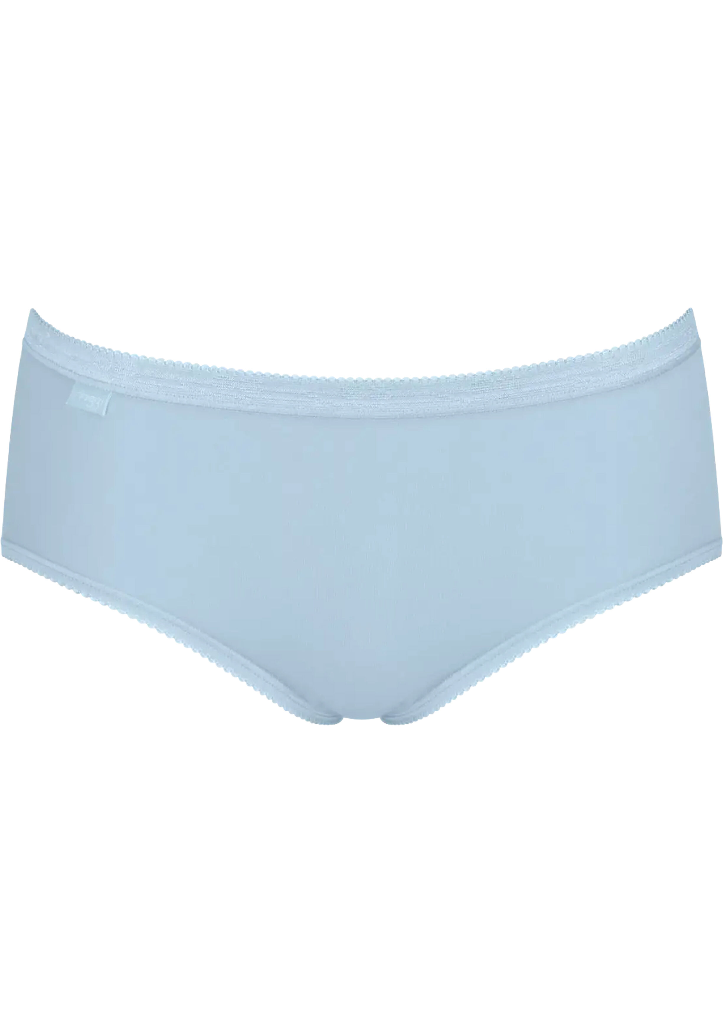 Sloggi Women Basic+ Midi (4-pack), dames slip, wit, lichtblauw, donkerblauw, roze