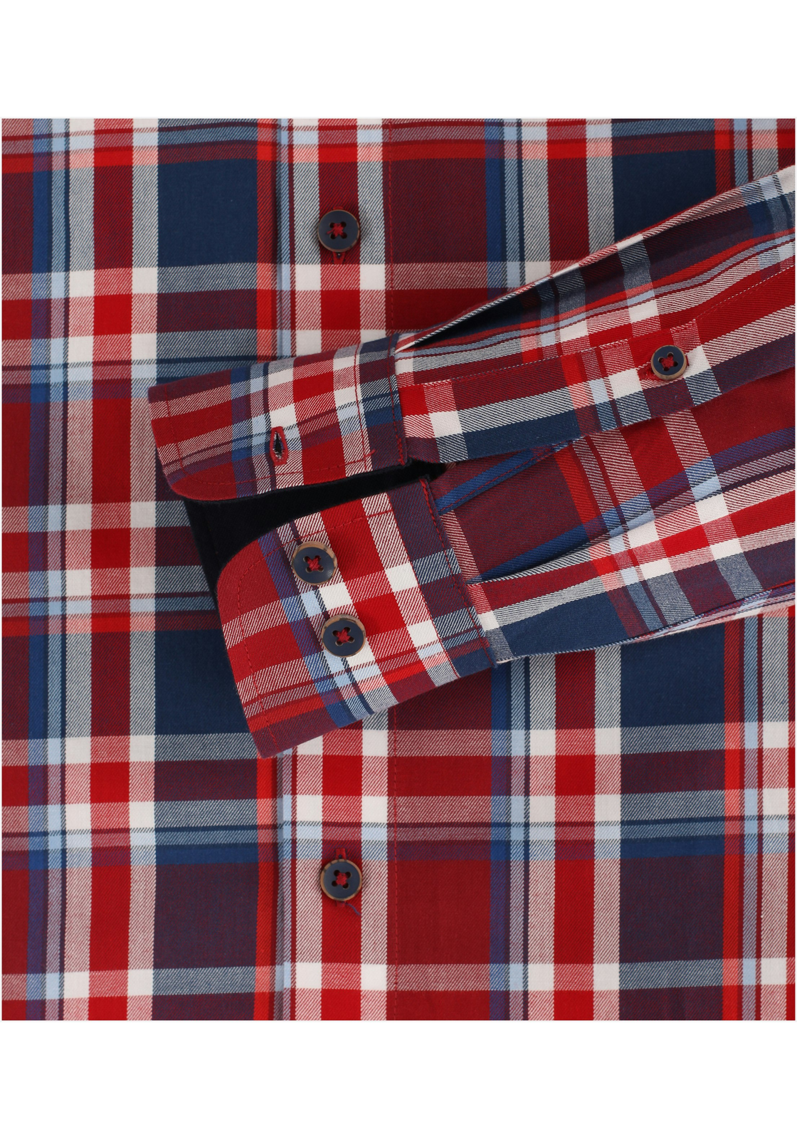 image_5_212491dcafbb69752c111f09cece3e5fjpgautoformatbgF3F3F3blend-alpha100blend-colorF3F3F3blend-modedarkenfitclampp Redmond modern fit overhemd, popeline, rood geruit
