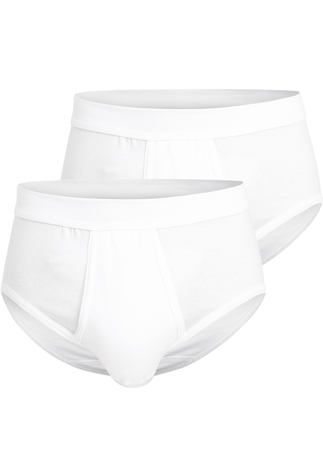 Gotzburg heren slip met gulp (2-pack), wit Gotzburg heren slip met gulp (2-pack), wit