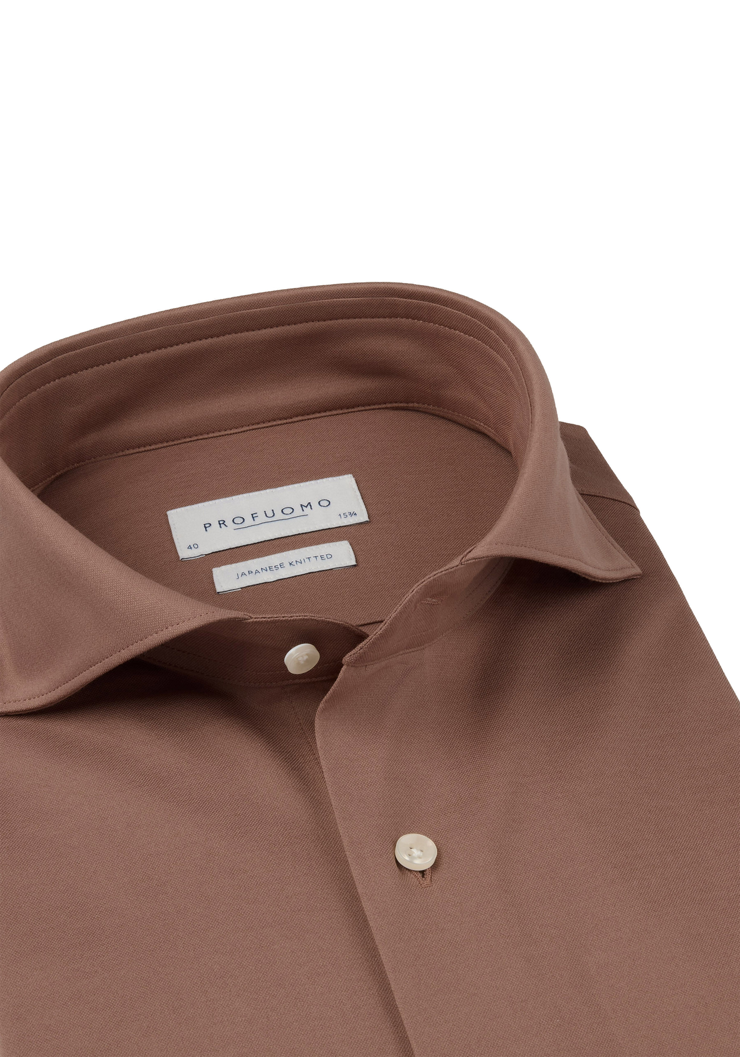 Profuomo slim fit heren overhemd, jersey, rood