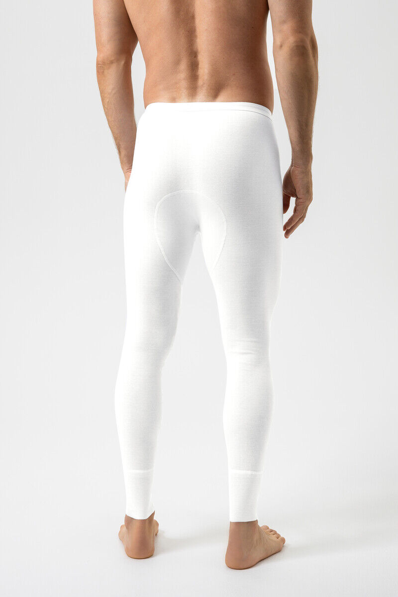 Mey heren hose lang Noblesse, lange onderbroek met gulp, wit