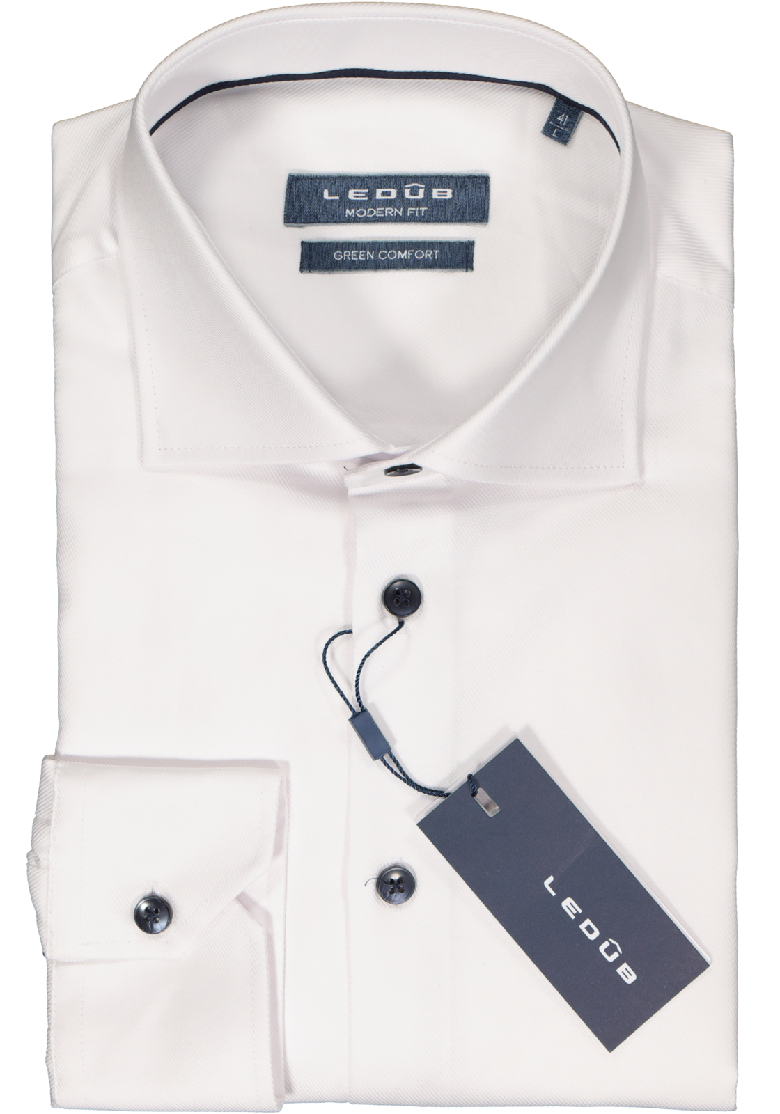 2-8720293969717_Ledub_overhemd_HR Ledub modern fit overhemd, wit