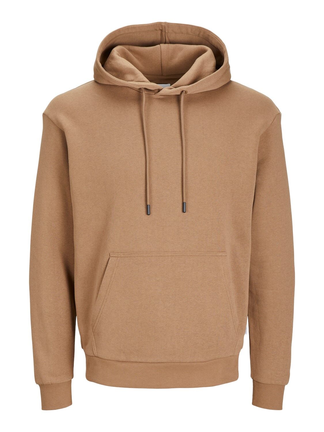 JACK & JONES Bradley sweat hood regular fit, heren hoodie katoenmengsel met capuchon, camel bruin