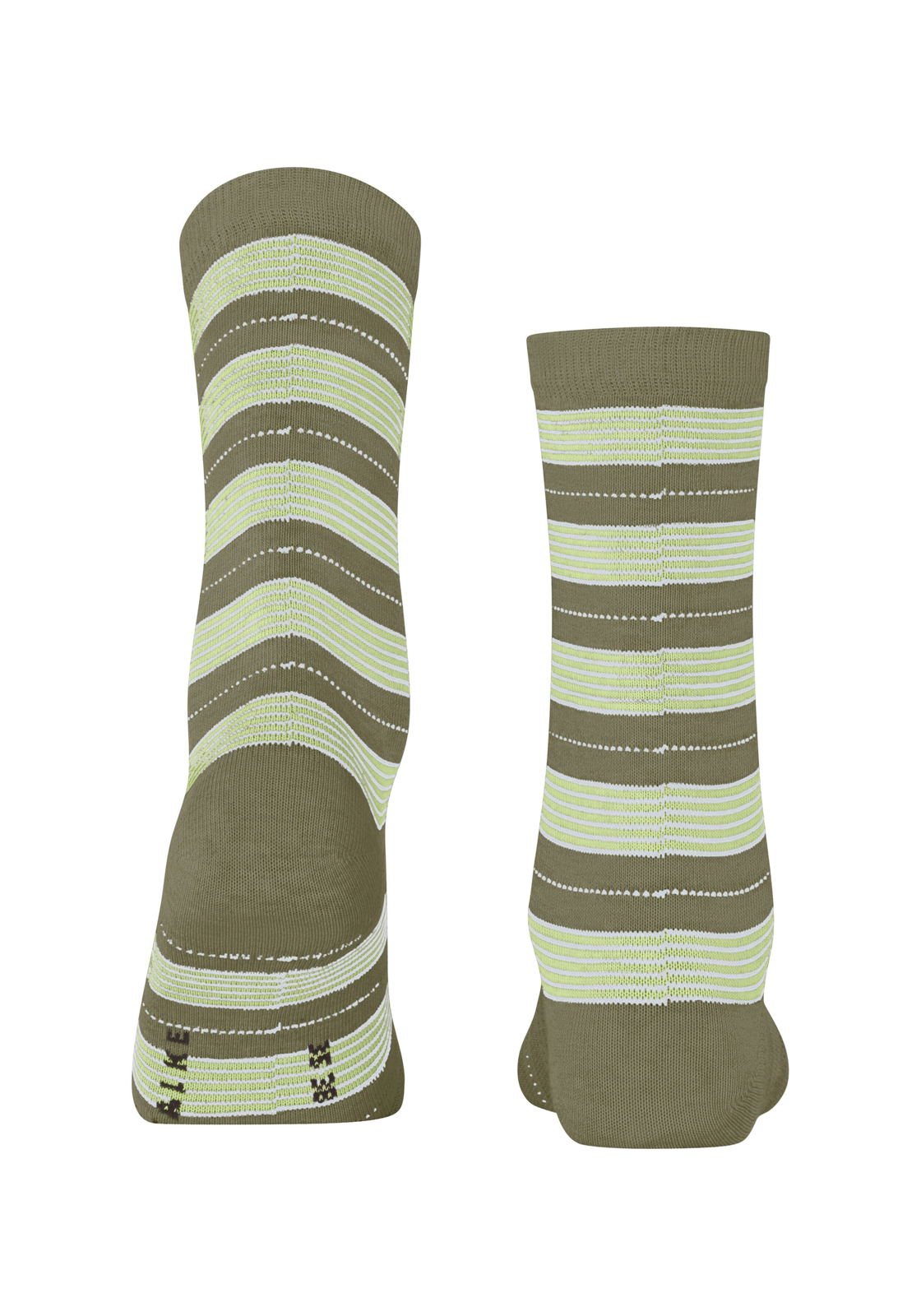 FALKE Stripe Uniform damessokken, olijfgroen (crocodile) FALKE Stripe Uniform damessokken, olijfgroen (crocodile)