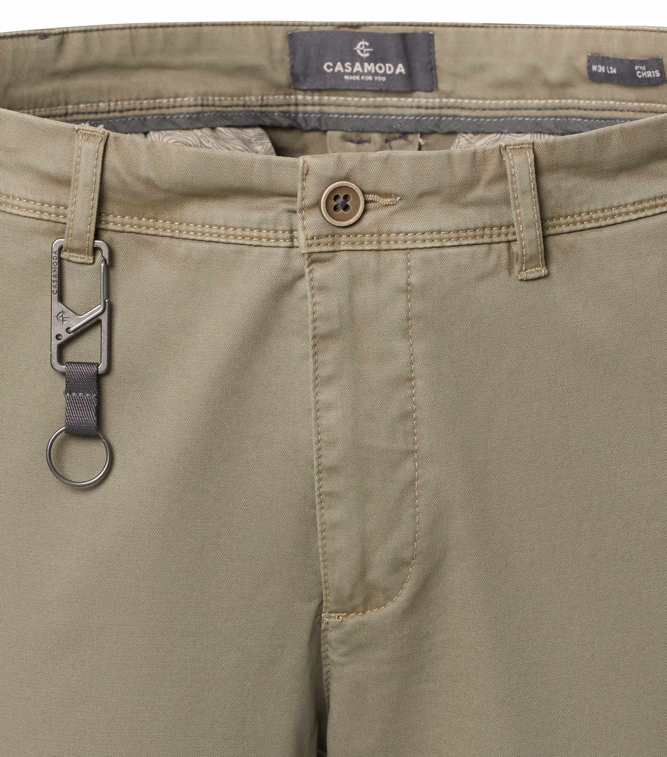 CASA MODA broek CHRIS, heren chino broek, groen