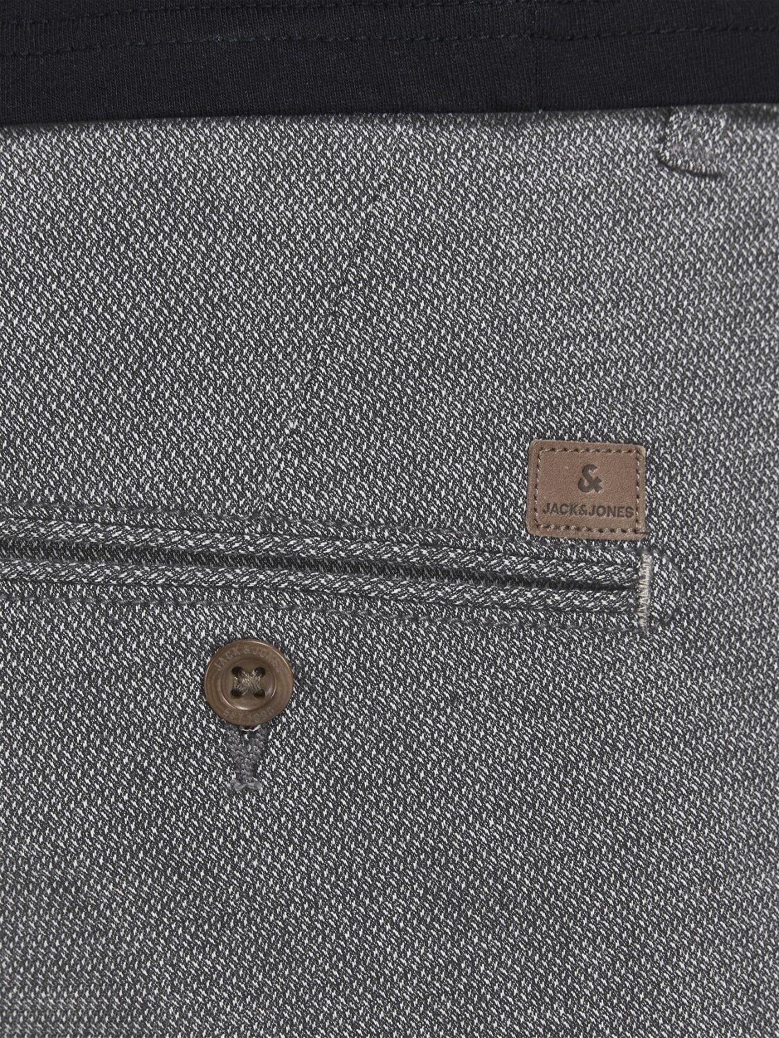 JACK & JONES Fury Shorts regular fit, heren chino korte broek, donkergrijs