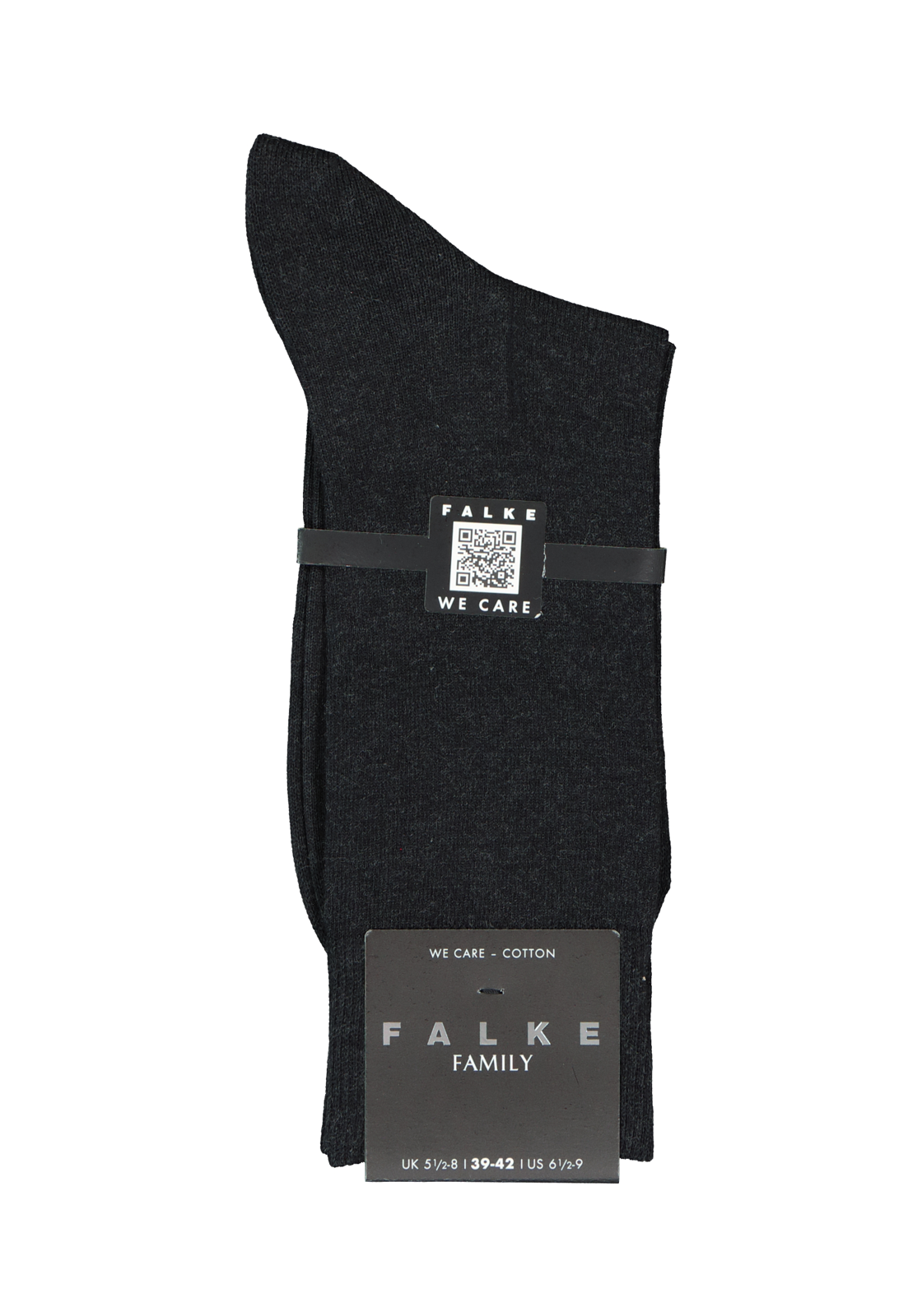 3-4031309170220_falke_sok_HR FALKE Family herensokken, antraciet grijs (anthracite melange)