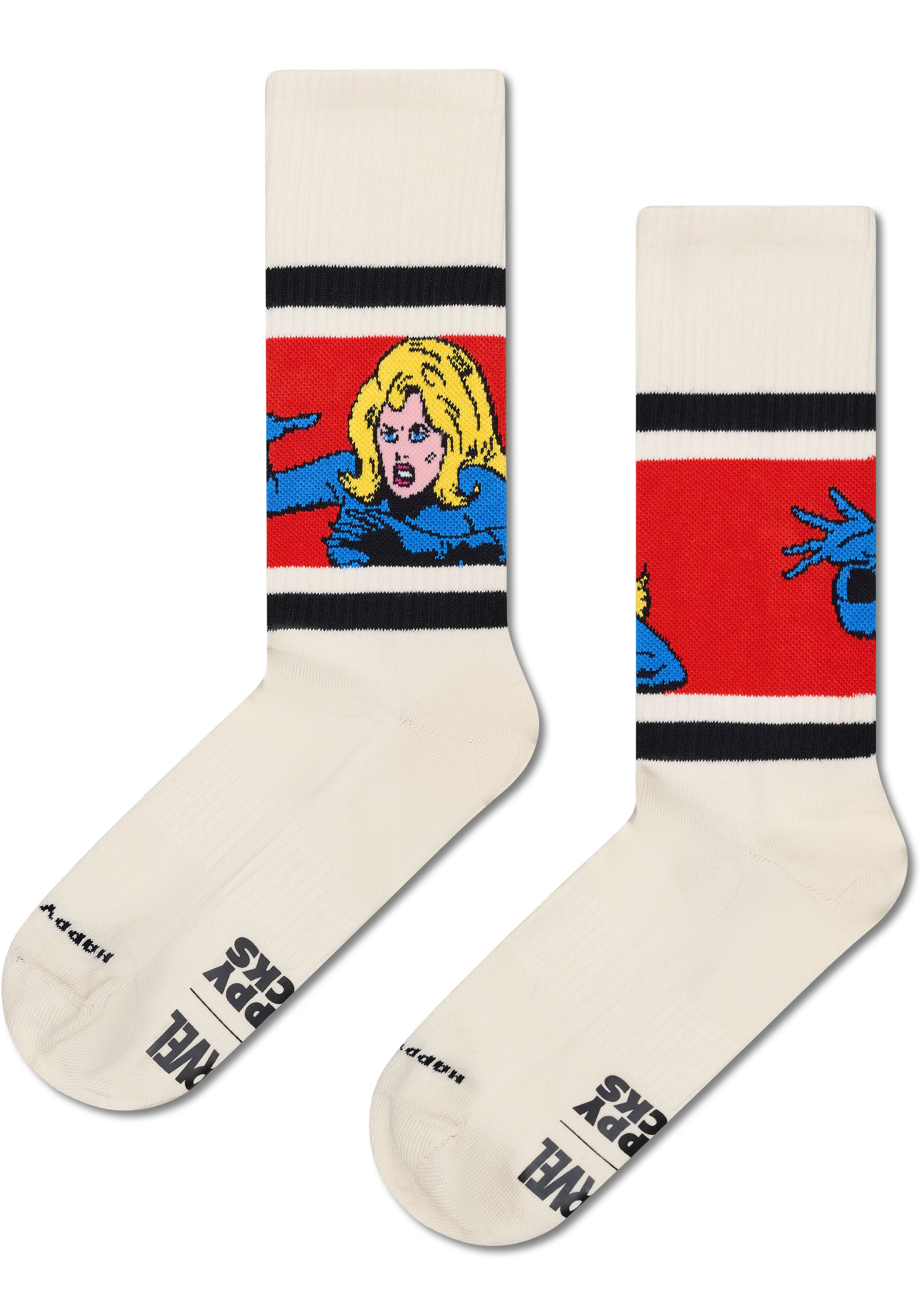 Happy Socks MARVEL Fantastic Four Socks Gift Set (4-pack), unisex sokken in cadeauverpakking, blauw