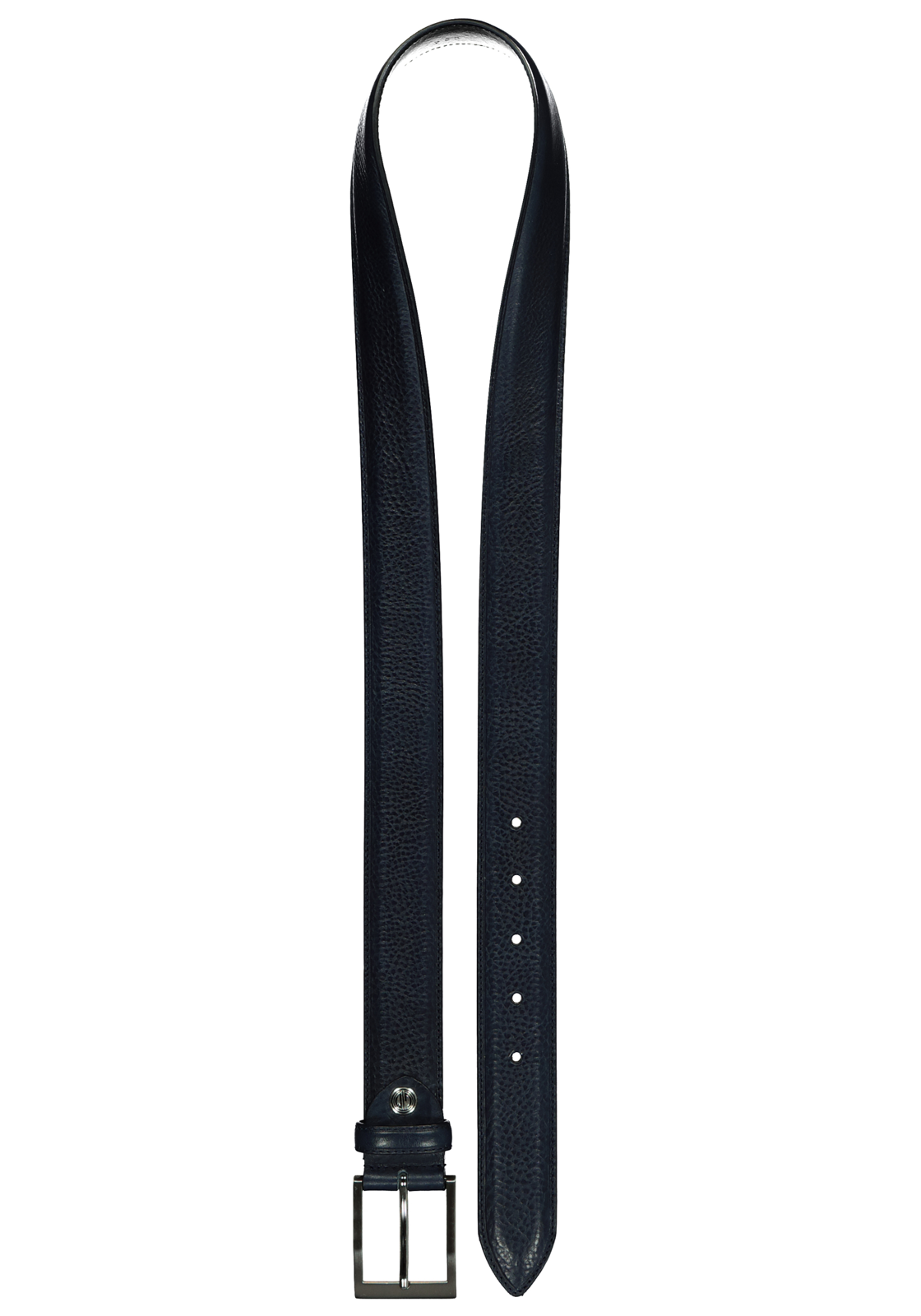 2-4032057077052_riemen_HR LINDENMANN leren heren riem, marine blauw