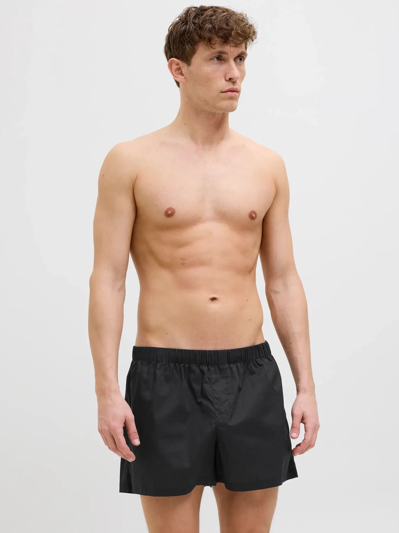 JACK & JONES Jacmilano woven boxers (3-pack), heren wijde boxers, vintage indigo naval academy, black