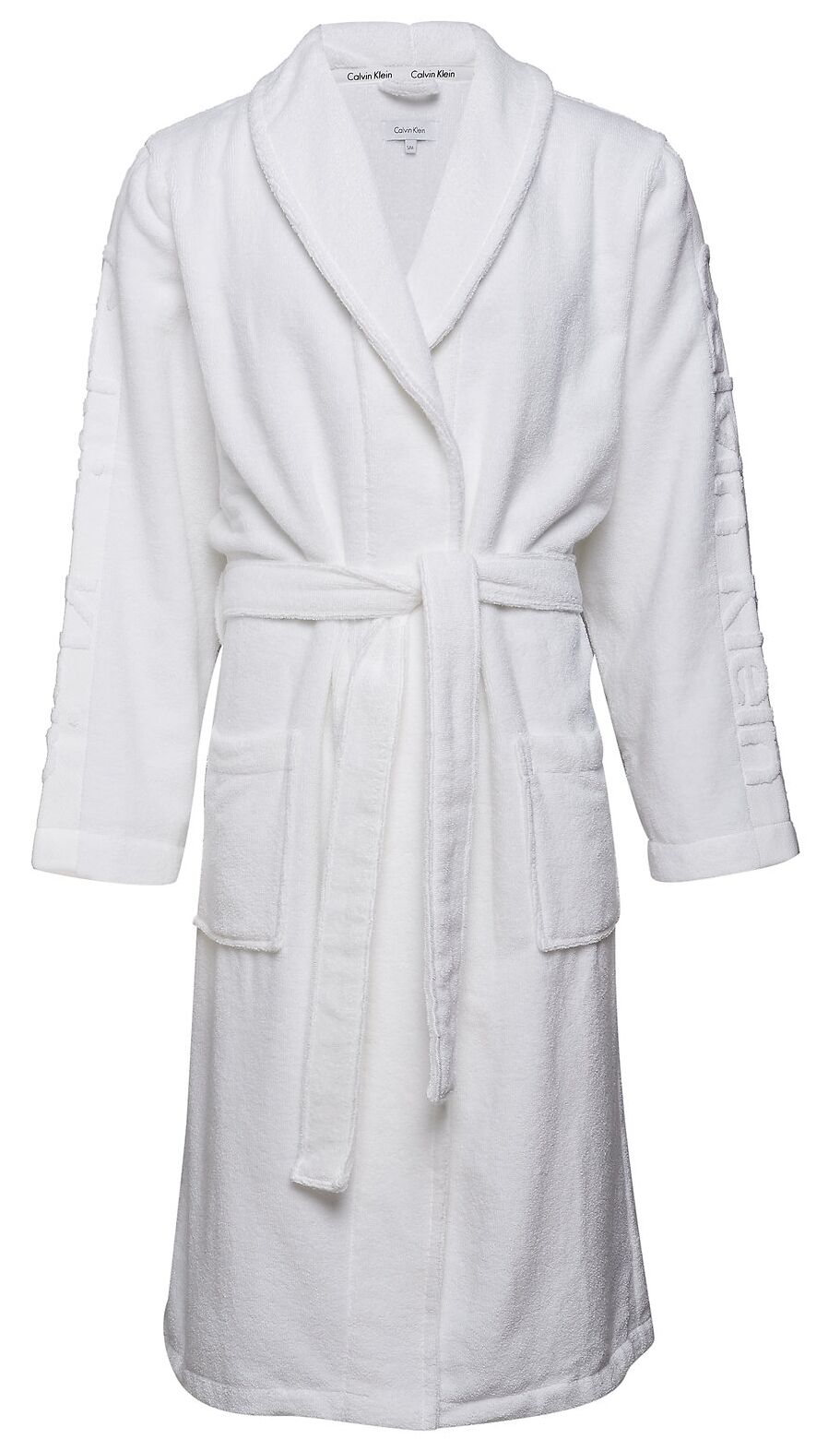 Calvin Klein heren badjas, badstof, wit