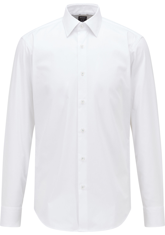 BOSS Joe regular fit overhemd, popeline, wit BOSS Joe regular fit overhemd, popeline, wit