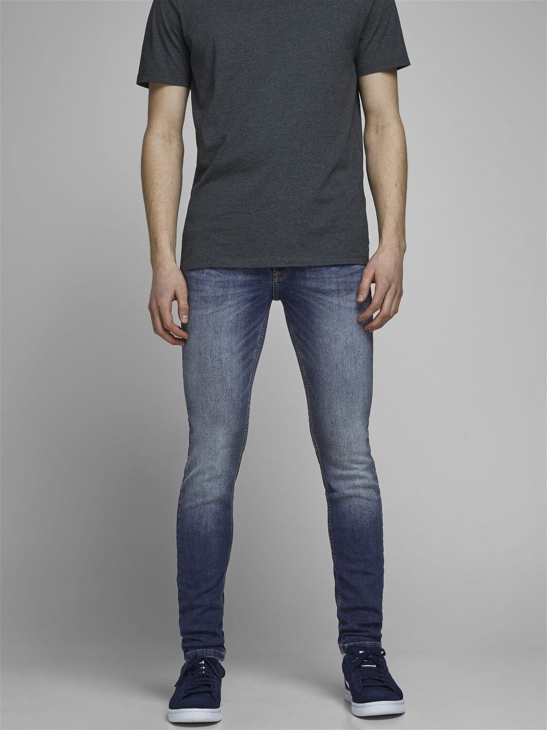 JACK & JONES Liam Original loose fit, heren jeans, denimblauw