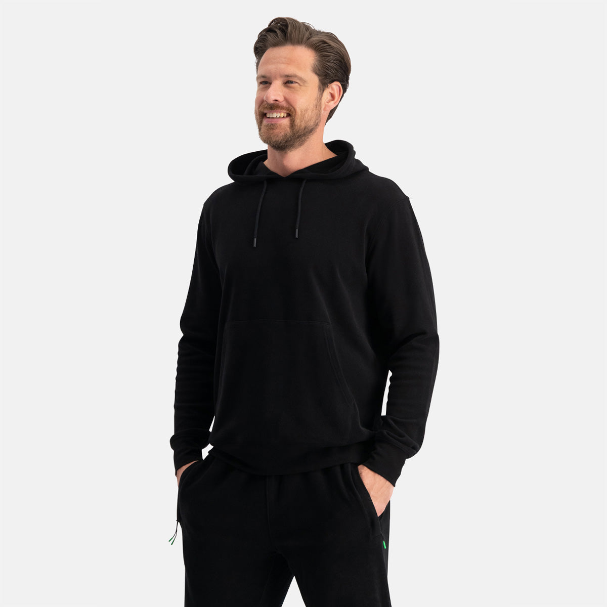 Bamboo Basics Boas hoodie, heren hoodie, zwart