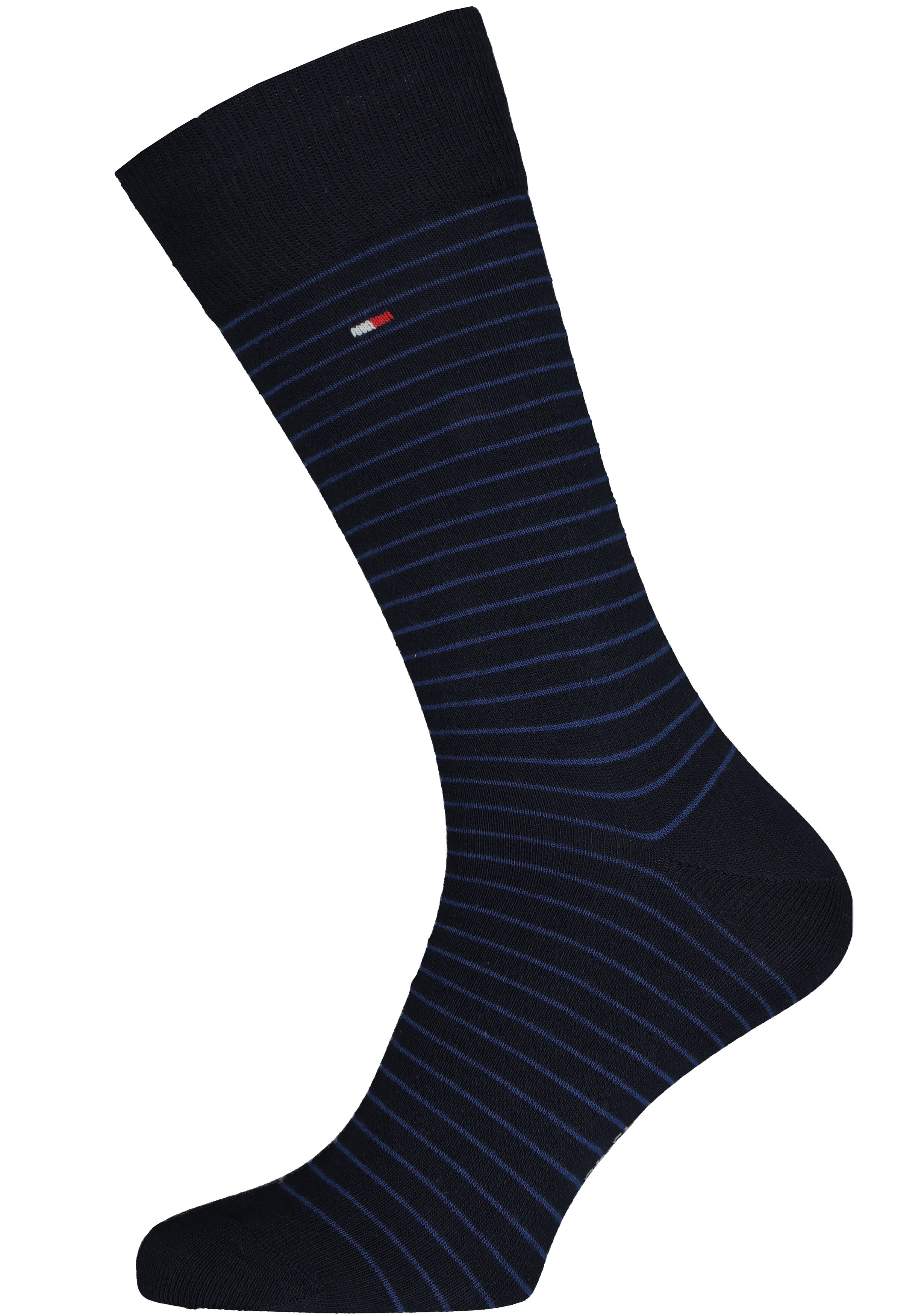 Tommy Hilfiger Small Stripe Sock (2-pack), heren sokken, blauw gestreept