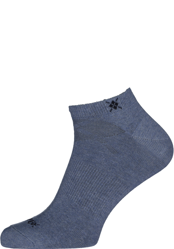 Burlington Everyday heren enkelsokken (2-pack), katoen, jeans blauw Burlington Everyday heren enkelsokken (2-pack), katoen, jeans blauw