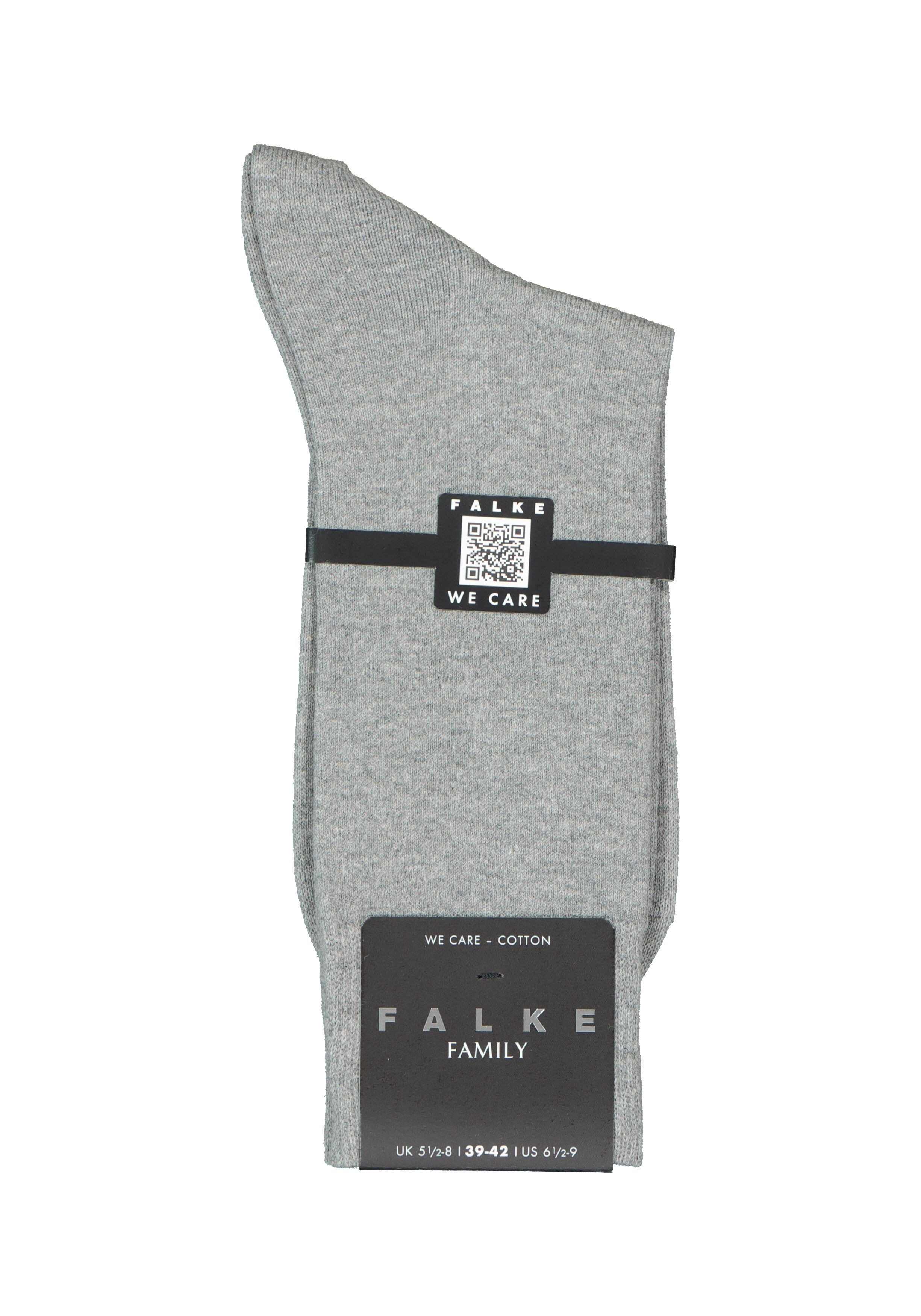FALKE Family herensokken, lichtgrijs (light grey melange)
