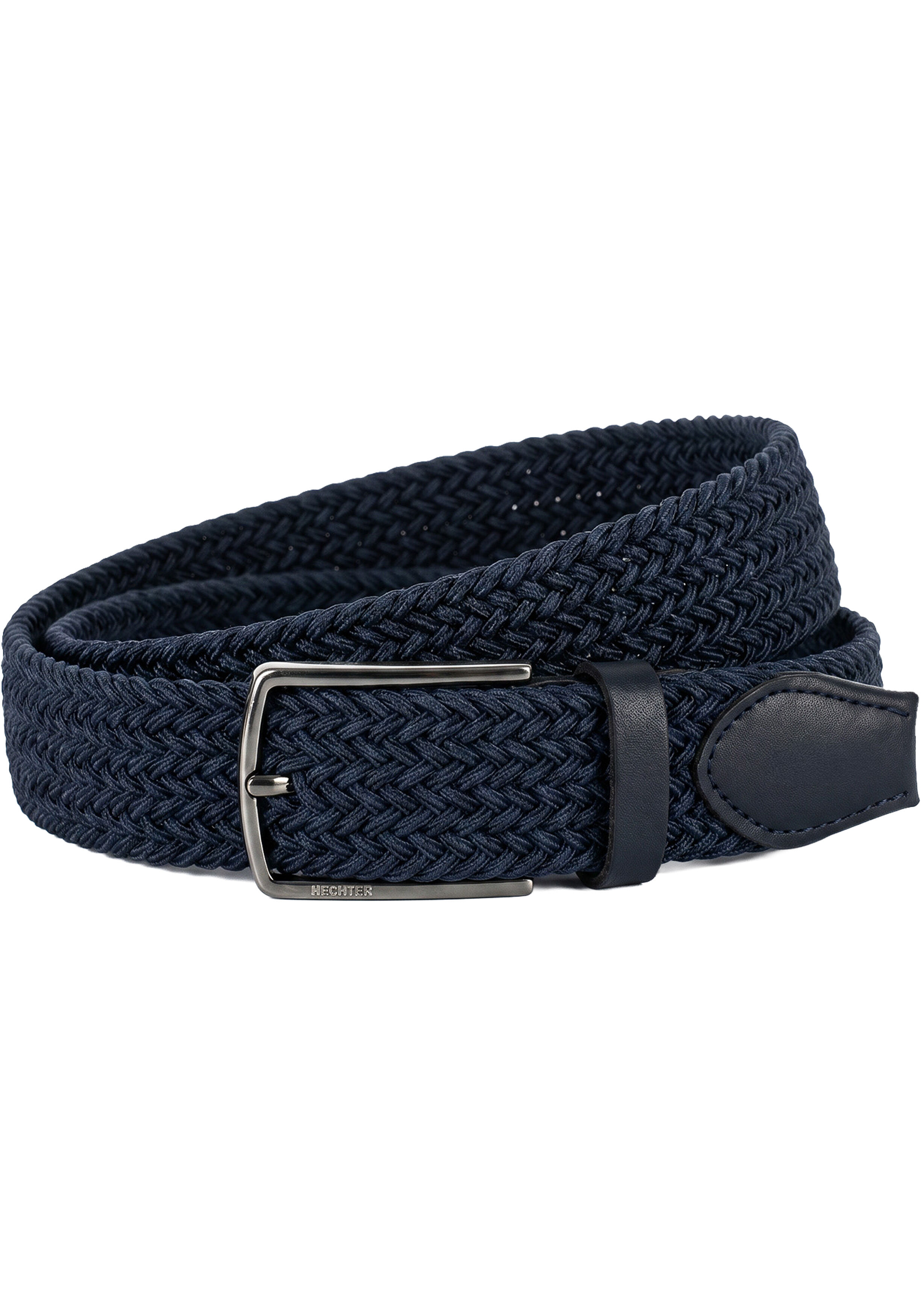 HECHTER elastische heren riem, marine