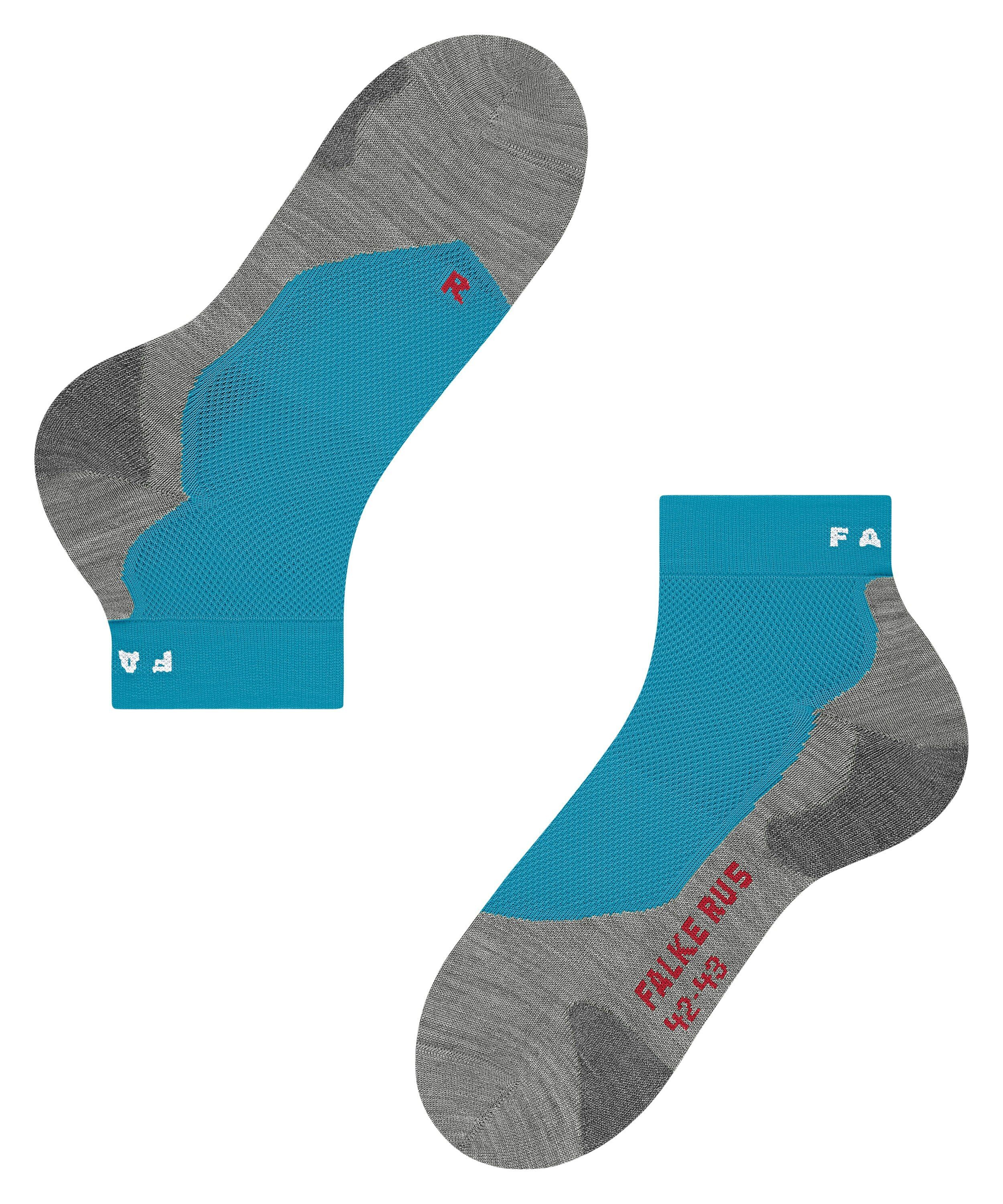 FALKE RU5 Race Short heren running sokken kort, turquoise (turquoise)