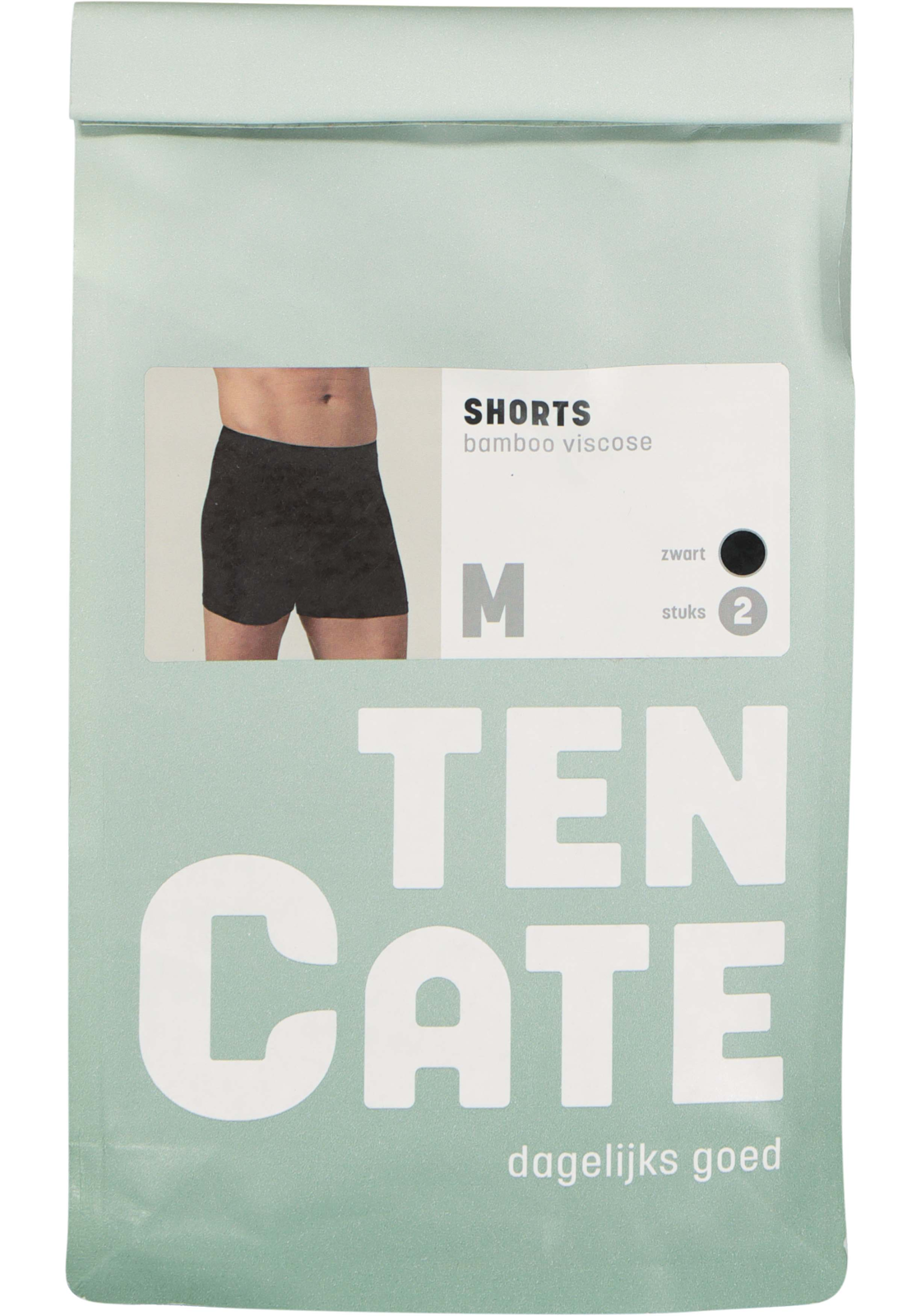 5-8711665623252_ten_cate_boxer_HR TEN CATE Basics men bamboo viscose shorts (2-pack), heren boxers normale lengte, zwart