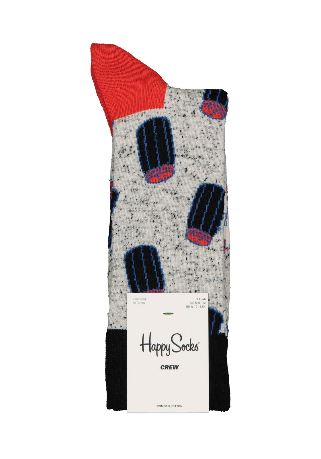 3-7333102522938_happy_socks_HR Happy Socks Salt N Pepper Sock, grijs met zout en peper