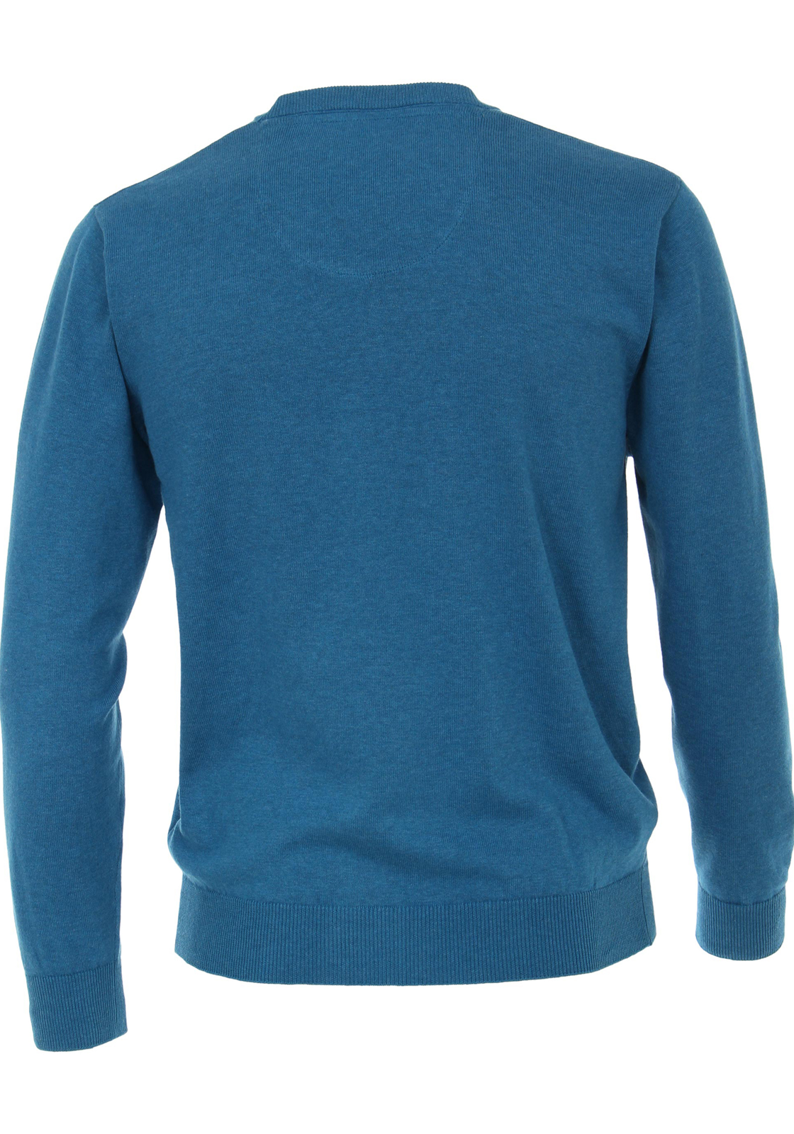 3-4049807808897-redmond-trui_HR Redmond heren trui katoen, V-hals, zwembad blauw