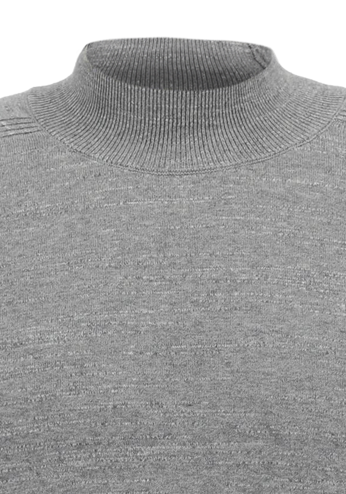 OLYMP modern fit trui katoen, turtleneck, zilvergrijs melange OLYMP modern fit trui katoen, turtleneck, zilvergrijs melange