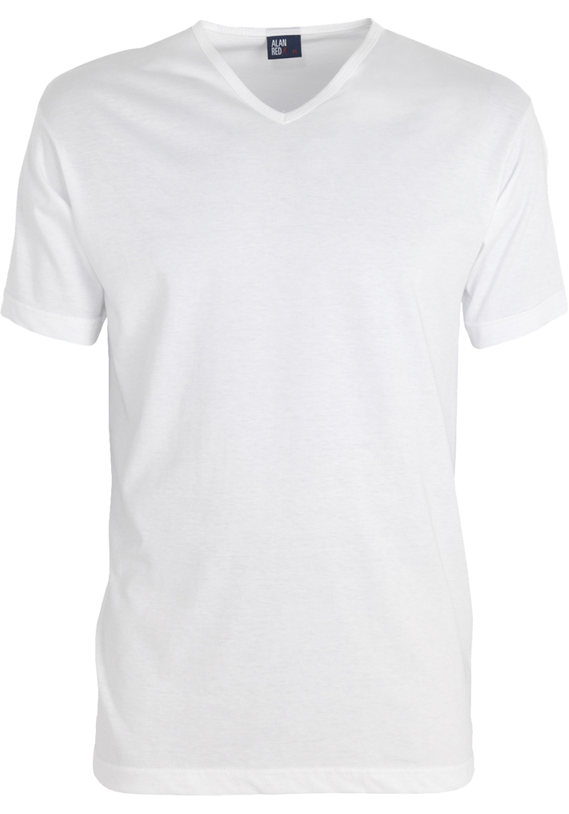vermont_wit_1_pack-01 ALAN RED T-shirts Vermont (4-pack), V-hals, wit
