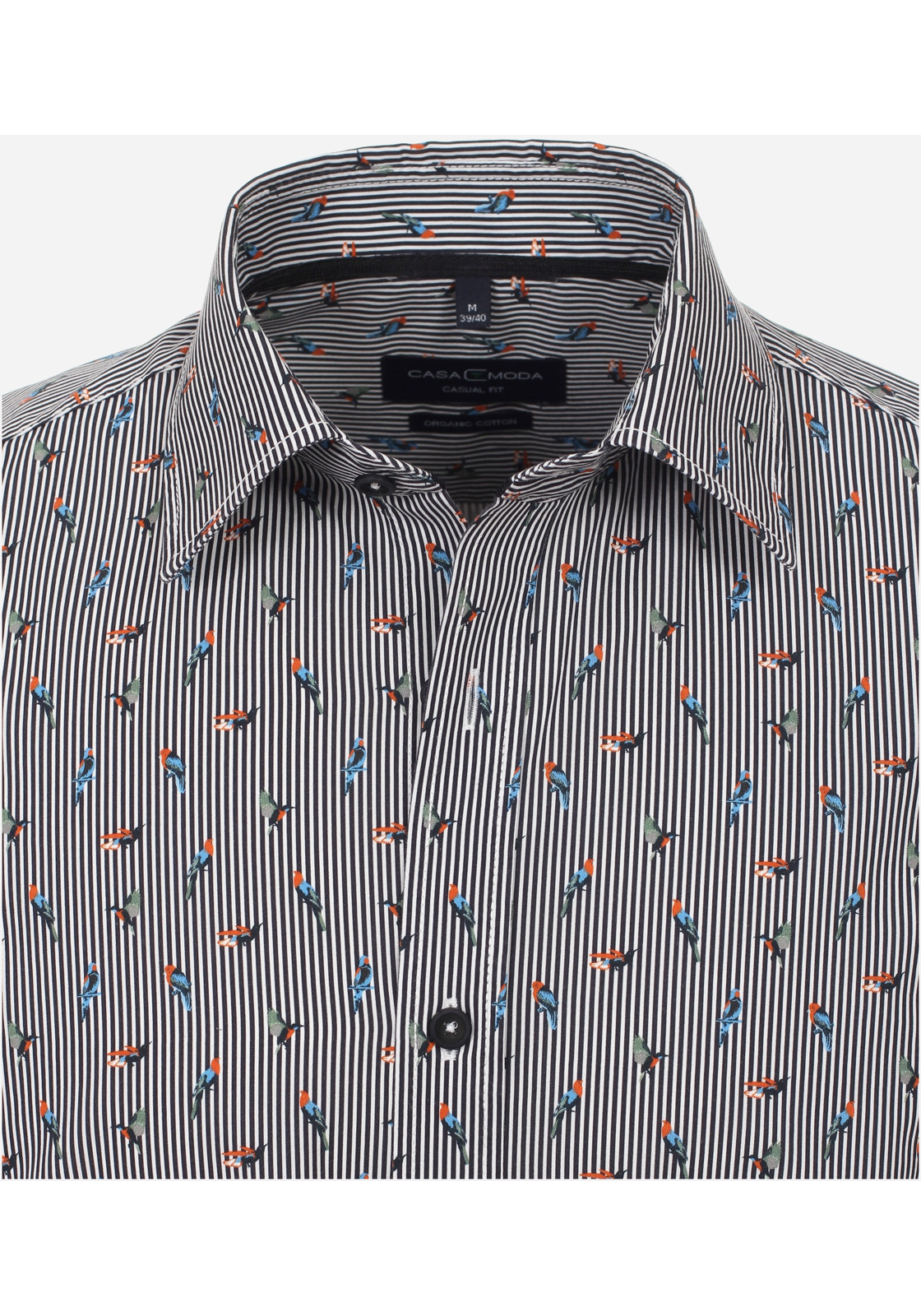 image_4_abdc6cc40be00fc0321d8cc08e23e671jpgautoformatbgF3F3F3blend-alpha100blend-colorF3F3F3blend-modedarkenfitclampp CASA MODA Sport casual fit overhemd, popeline, blauw dessin