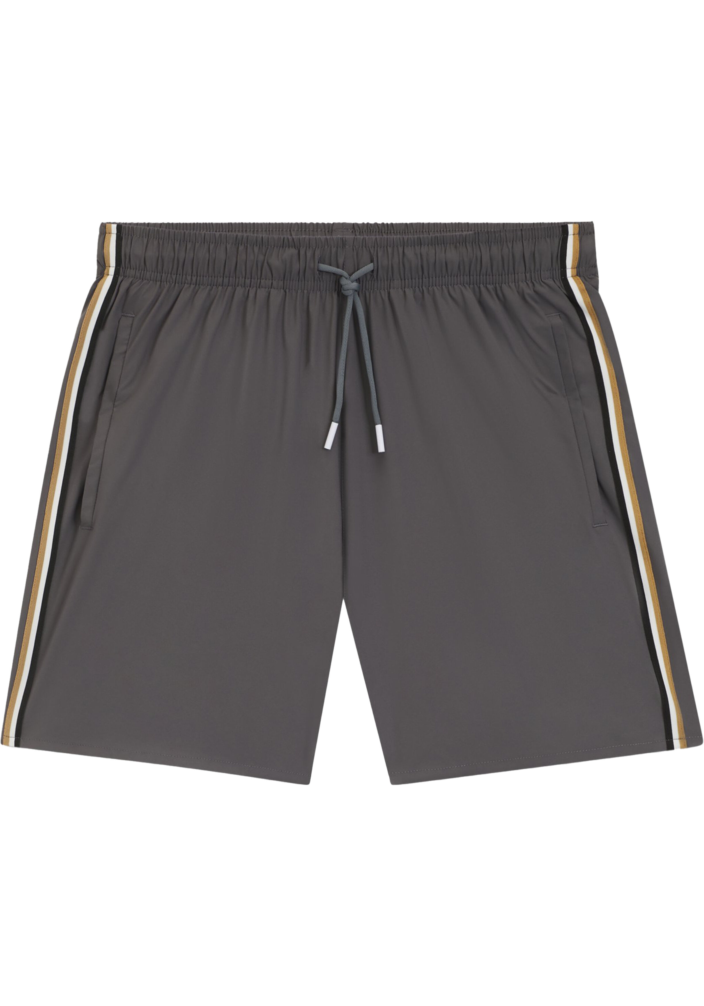 HUGO BOSS Iconic swim shorts, heren zwembroek, donkergrijs