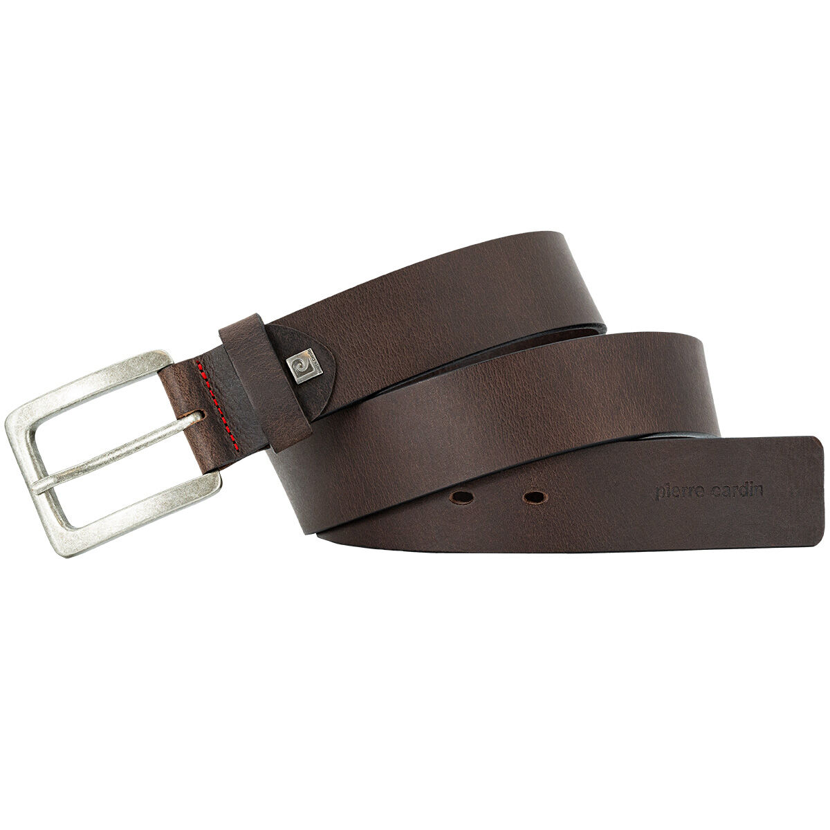 PIERRE CARDIN leren heren riem, bruin