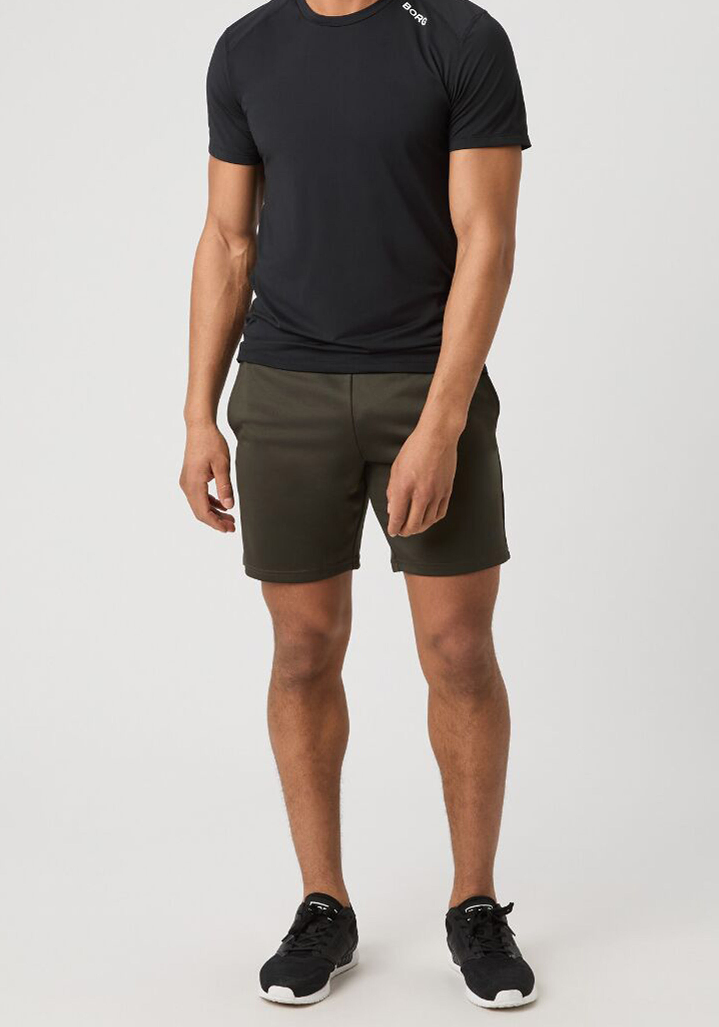 Bjorn Borg Essential Active 8Inch Shorts, heren sportbroek kort, grijs