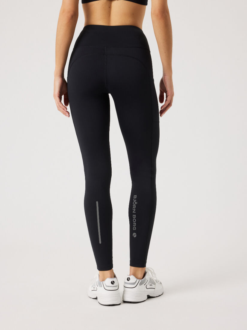 Bjorn Borg dames Performance Tights, dames sportlegging, zwart