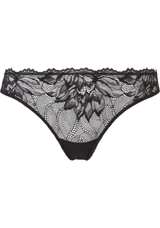 Calvin Klein dames thong (1-pack), string, zwart Calvin Klein dames thong (1-pack), string, zwart