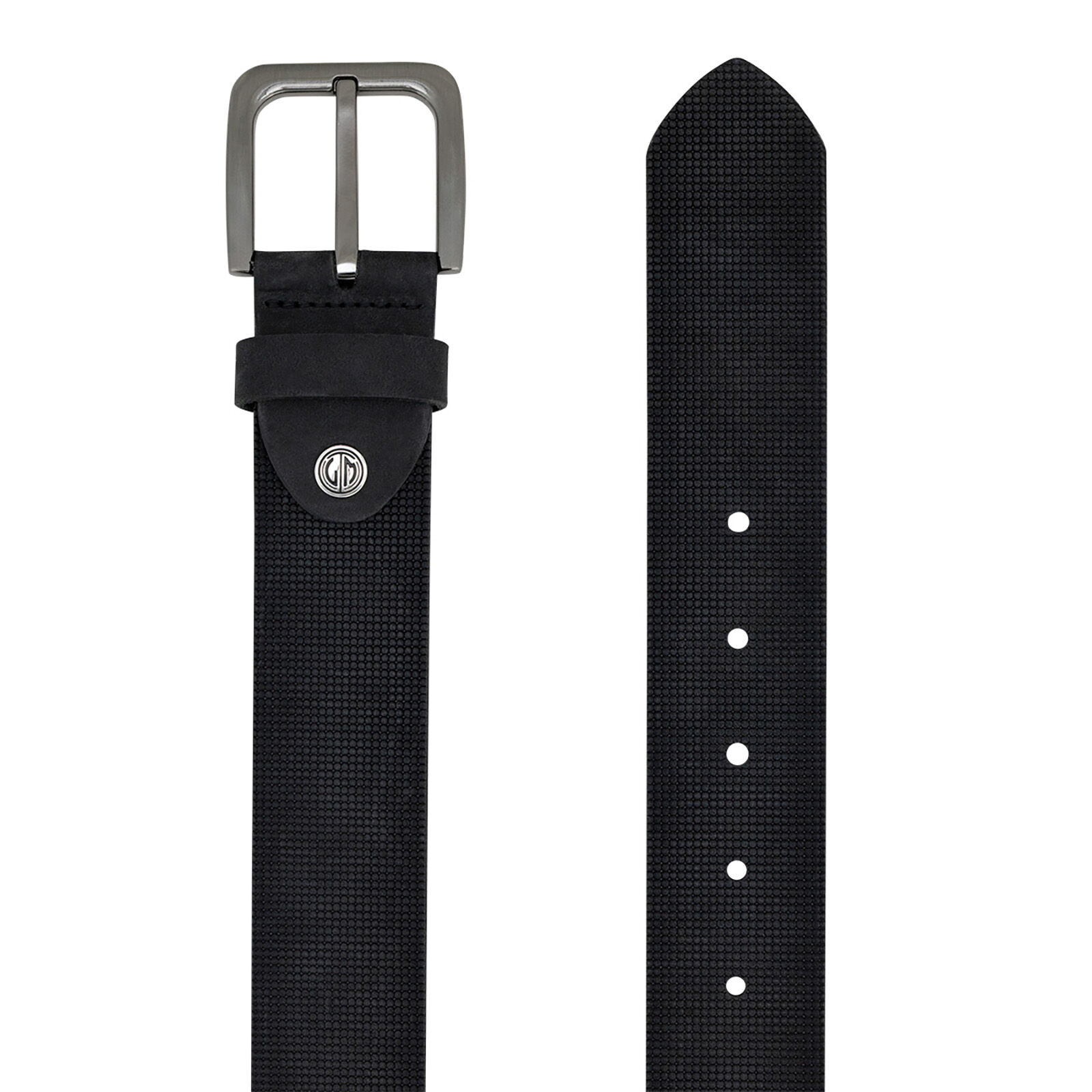 LINDENMANN leren heren riem, zwart